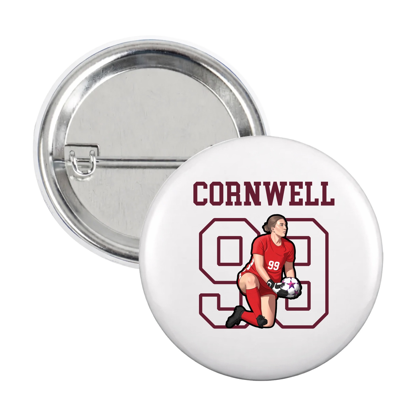 Game Day Button — Shirsey in White