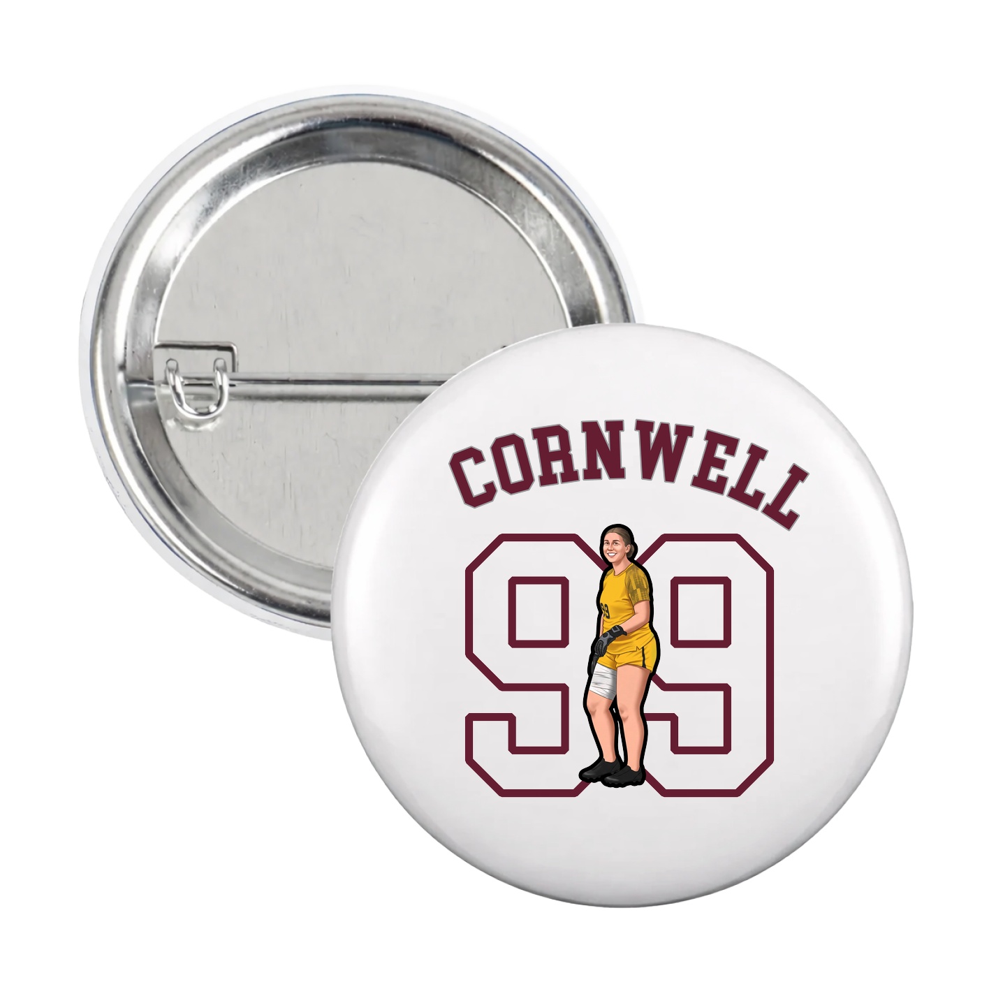 Game Day Button — Shirsey Arch in White