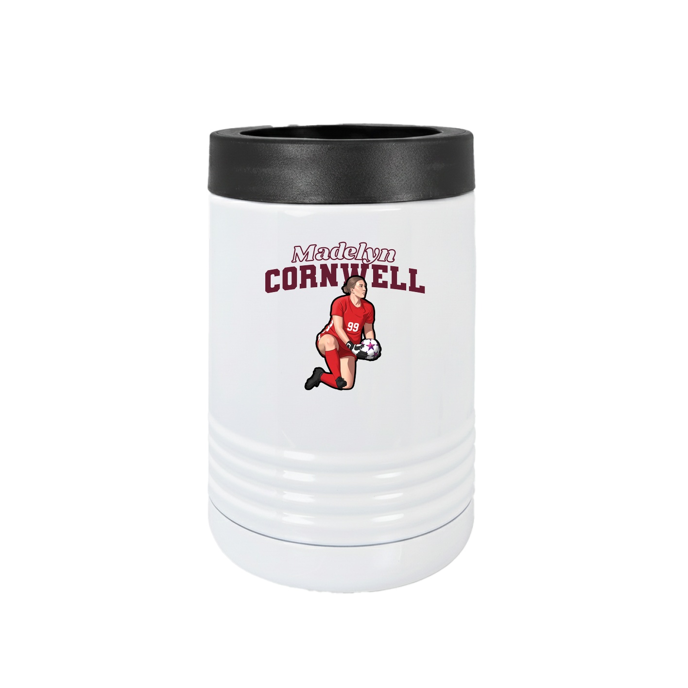 Beverage Holder — Name Arch in White