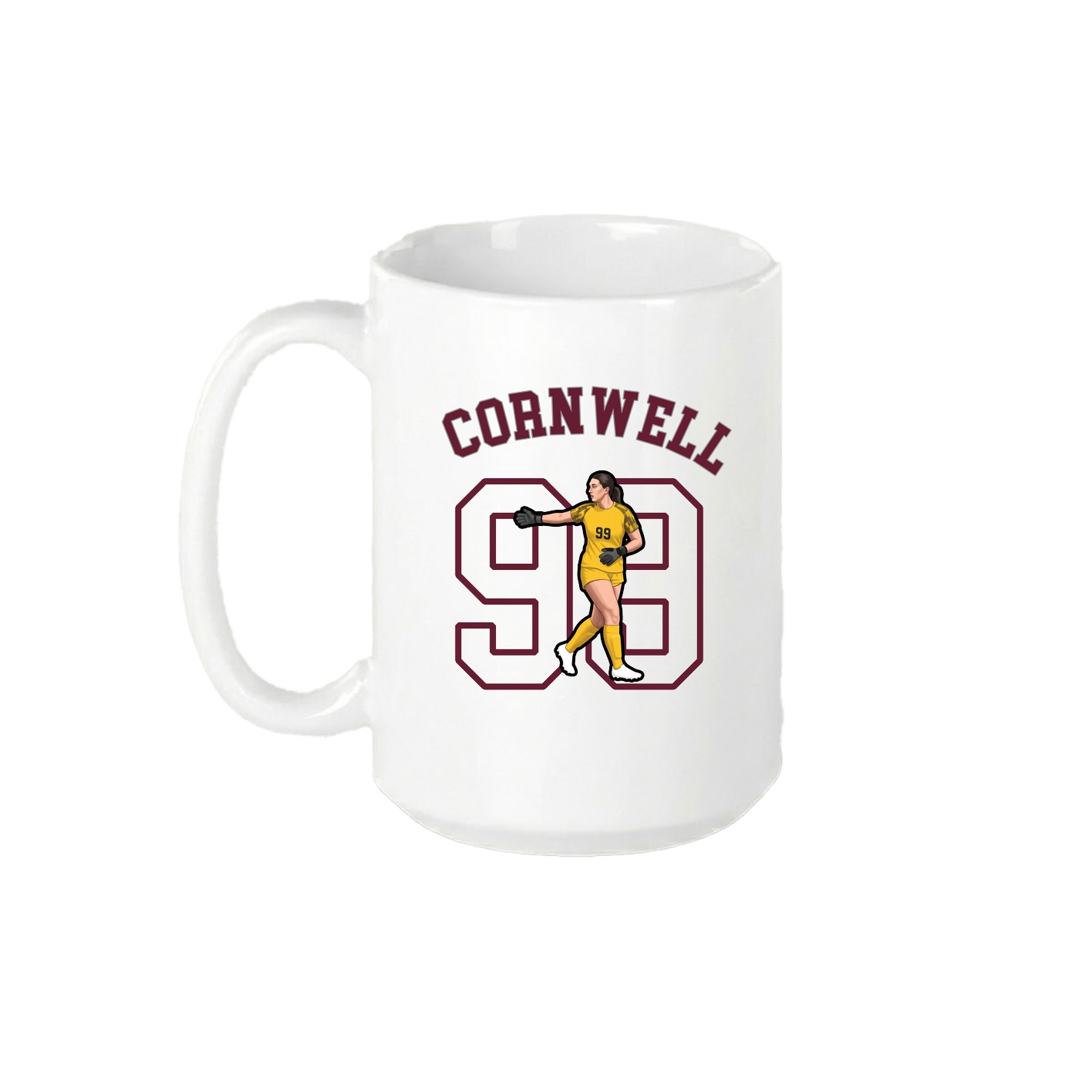 15oz Coffee Mug — Shirsey Arch in White