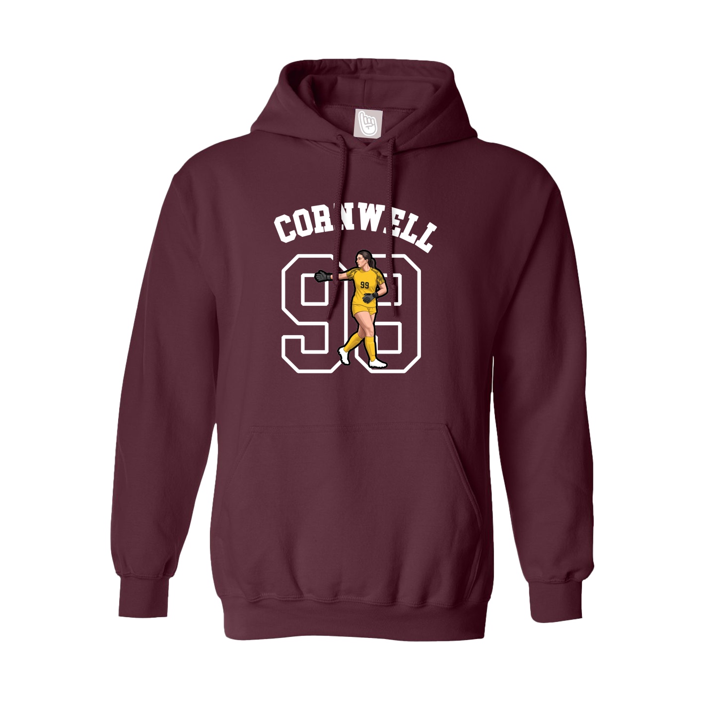 Youth Hoodie — Shirsey Arch in Maroon