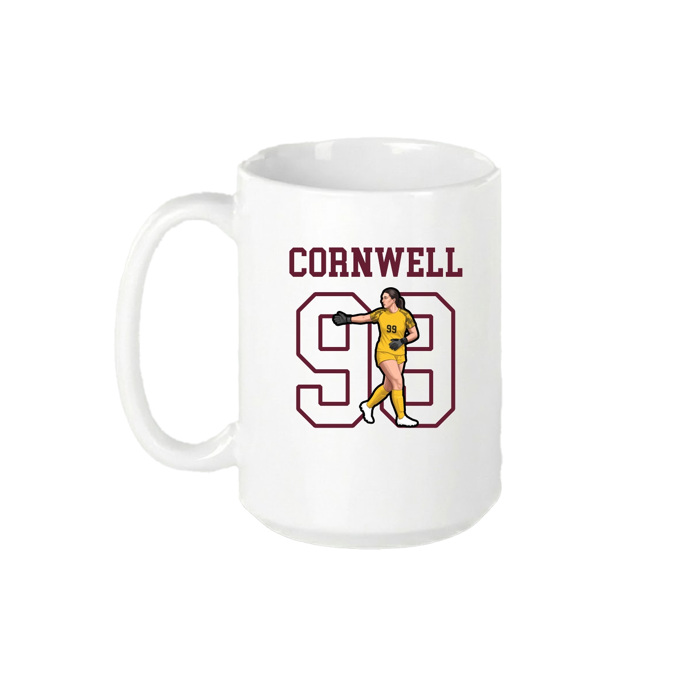 15oz Coffee Mug — Shirsey in White