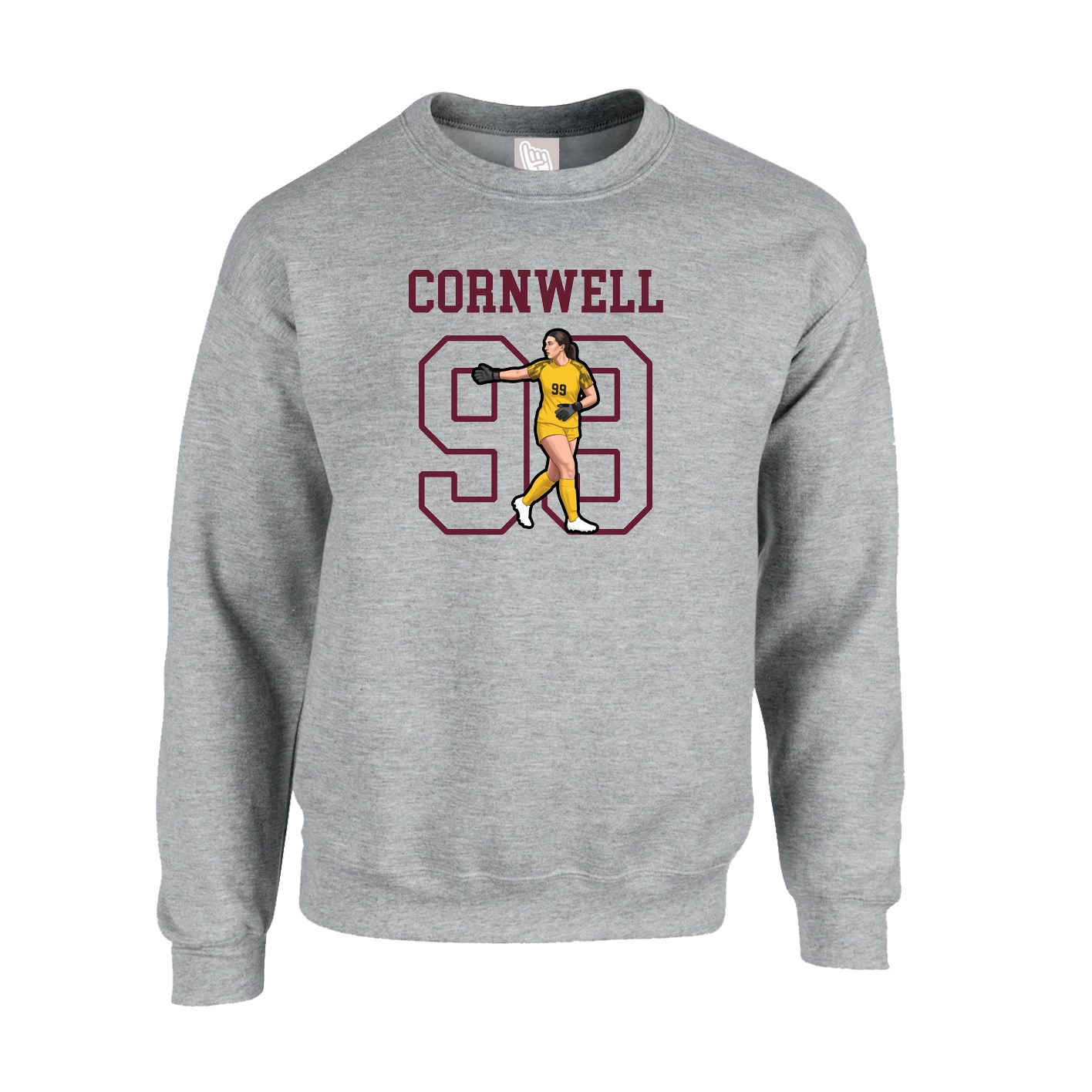 Fleece Crew — Shirsey in Grey