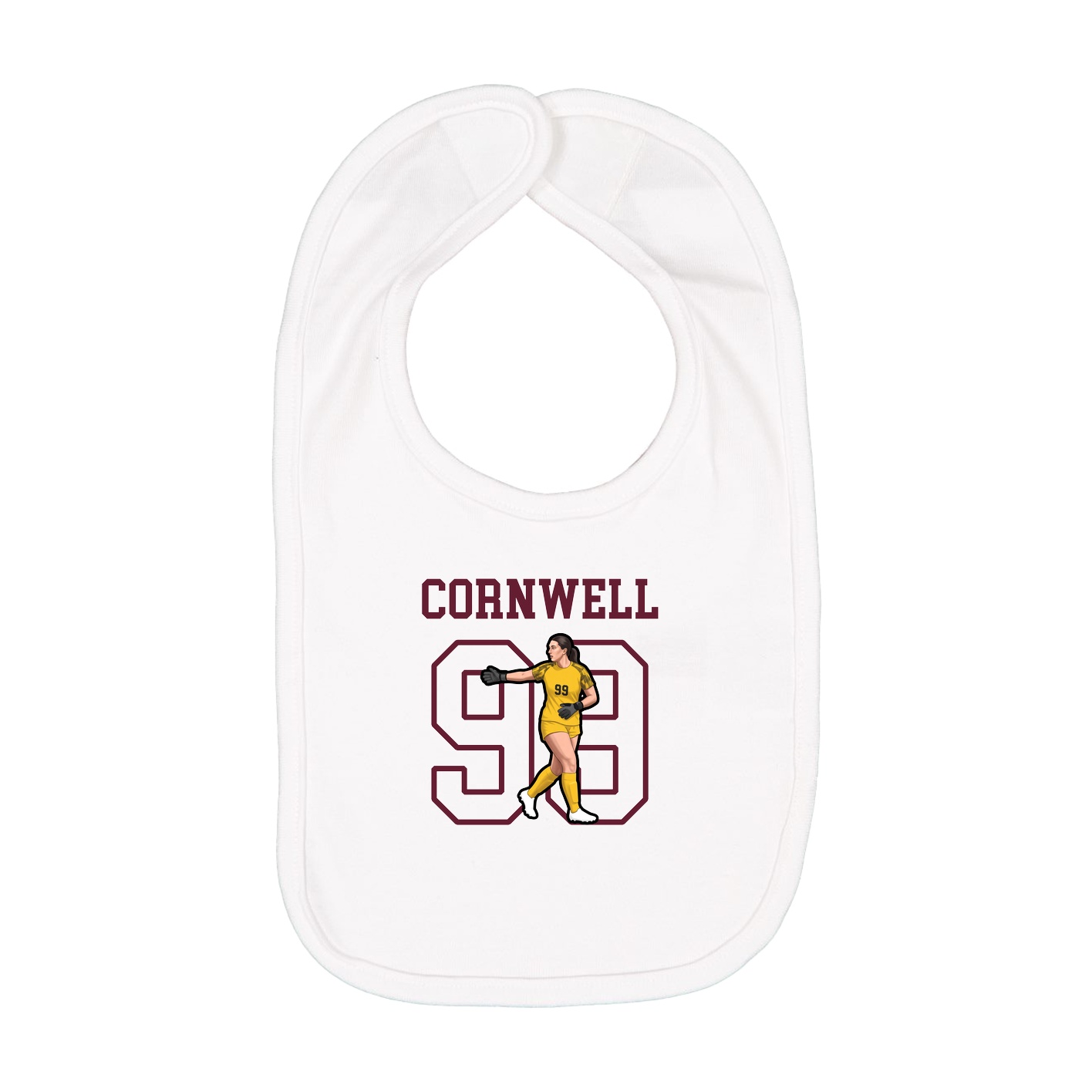 Infant Bib — Shirsey in White