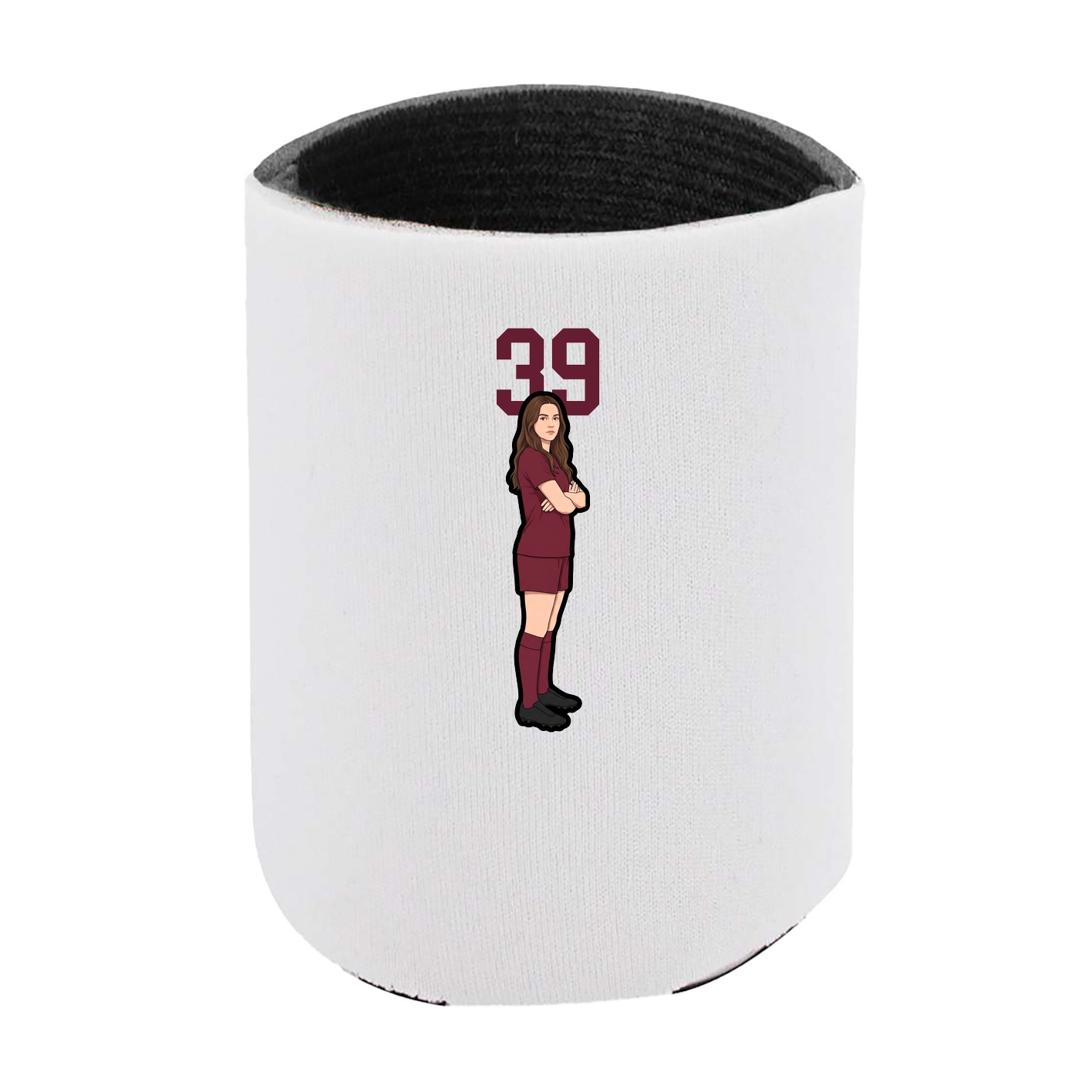 Can Holder — Number Top in White