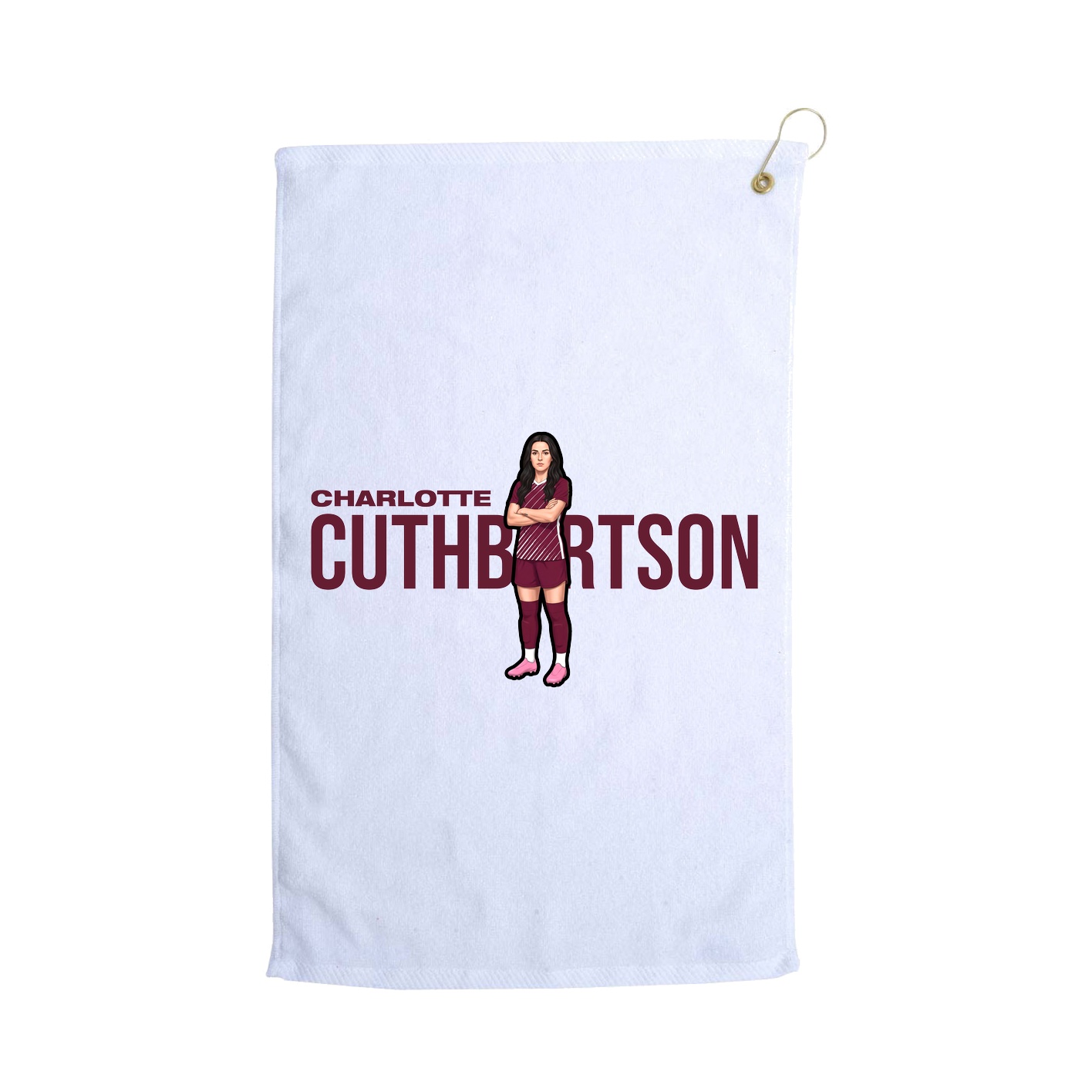 Golf Towel — Player Name in White
