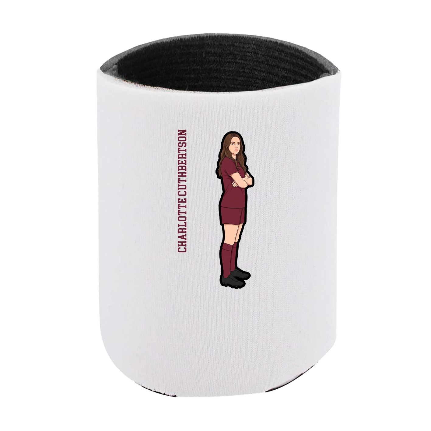 Can Holder — Name Vertical in White