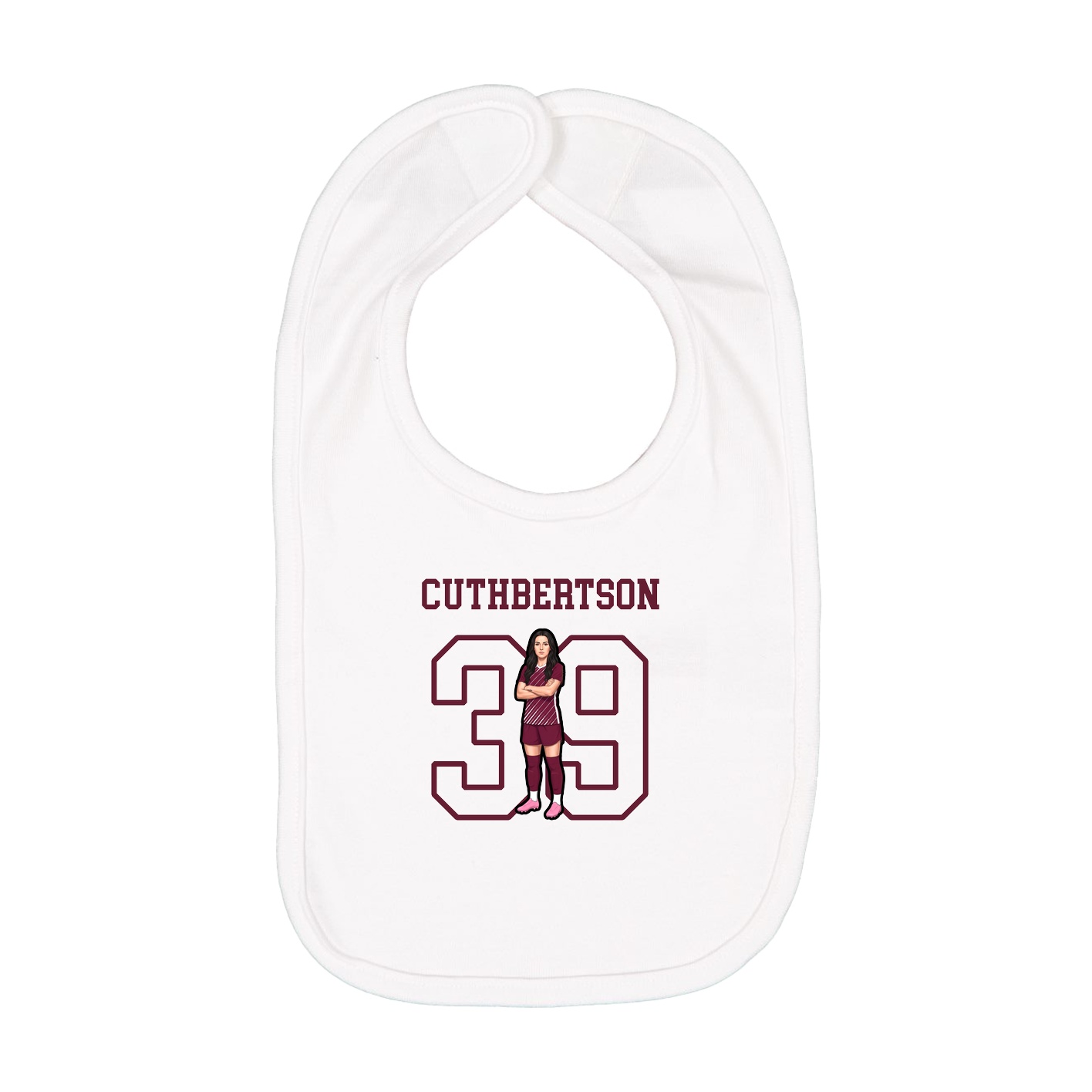 Infant Bib — Shirsey in White