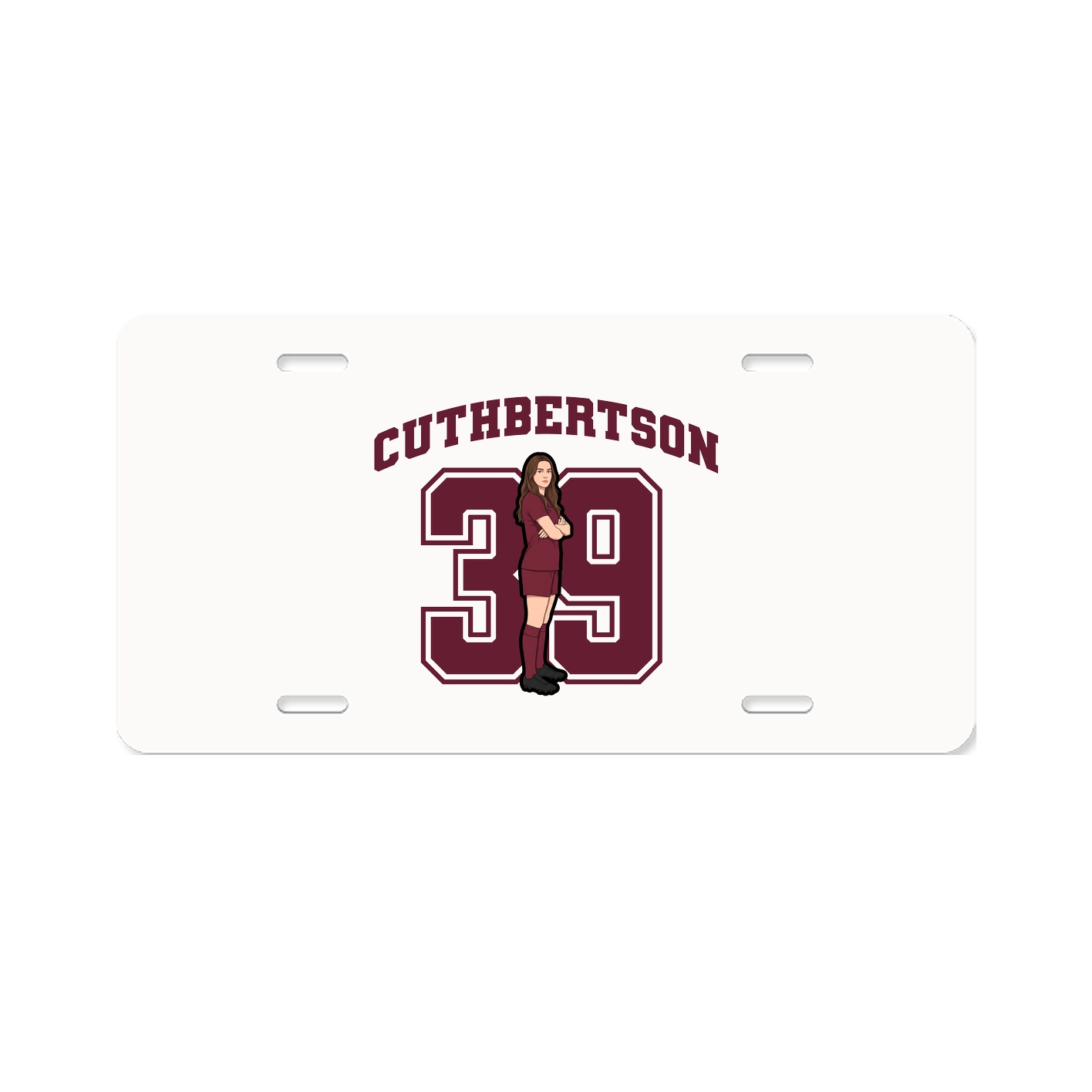 License Plate — Number in Classic