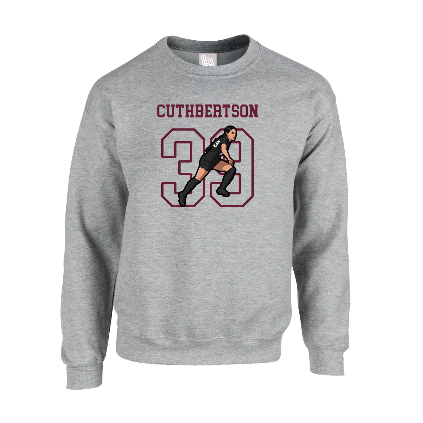 Fleece Crew — Shirsey in Grey