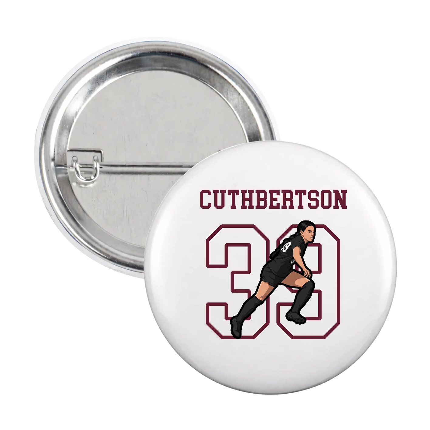 Game Day Button — Shirsey in White