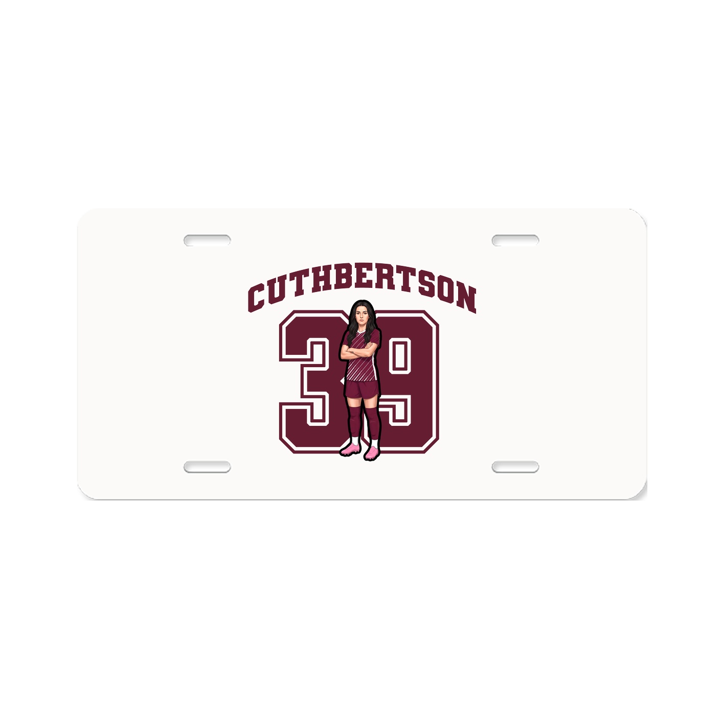 License Plate — Number in Classic