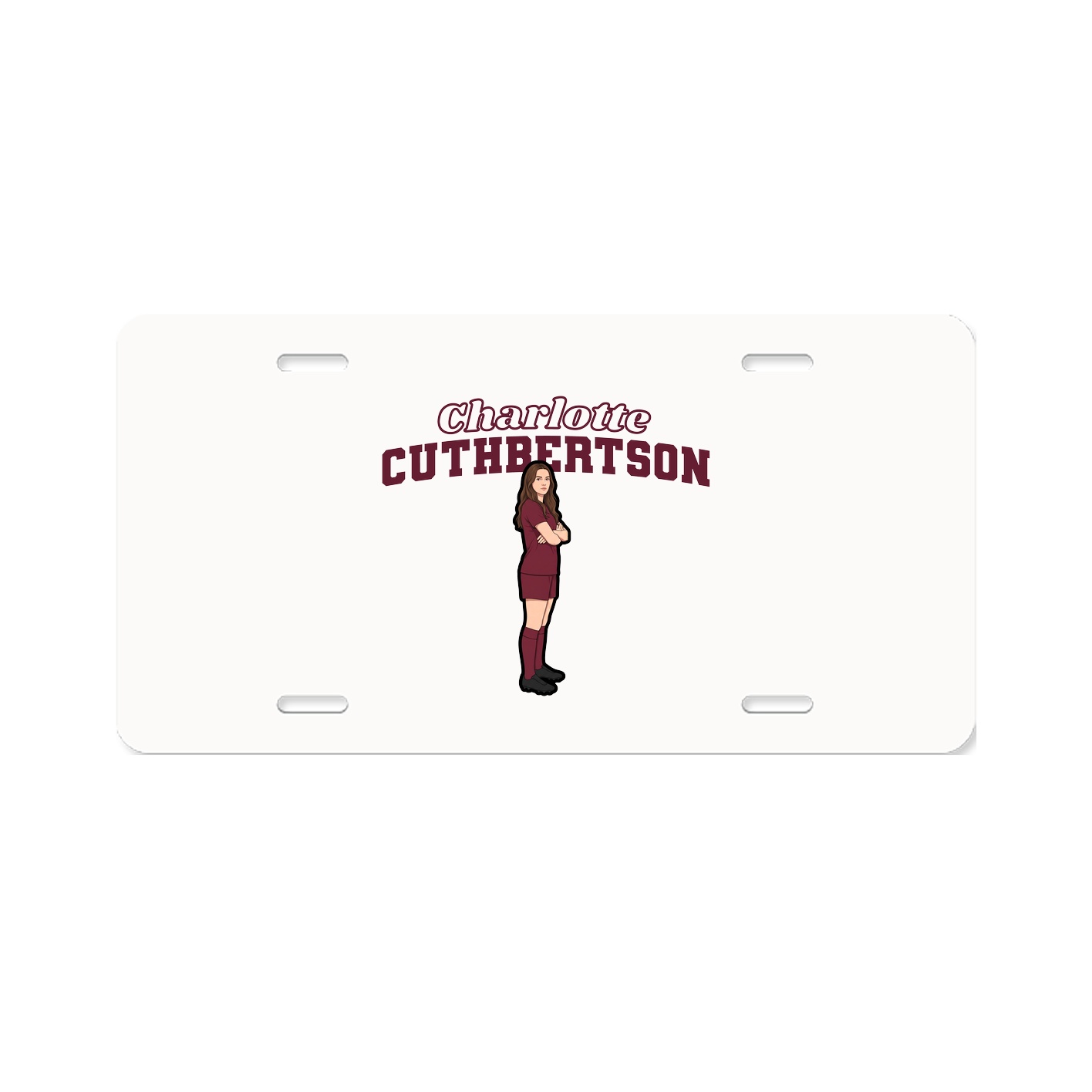 License Plate — Name Arch in Classic