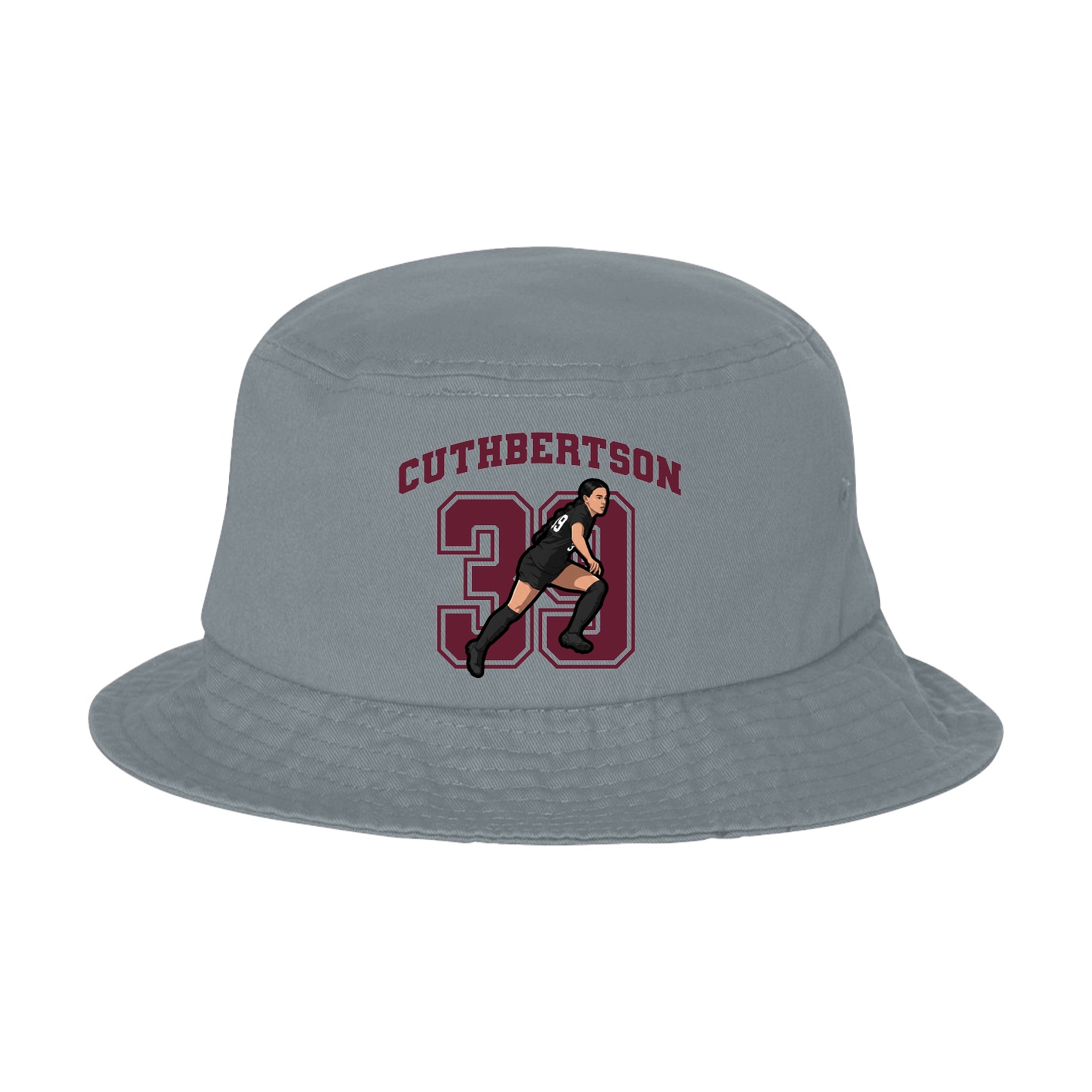 Bucket Cap — Number in Grey