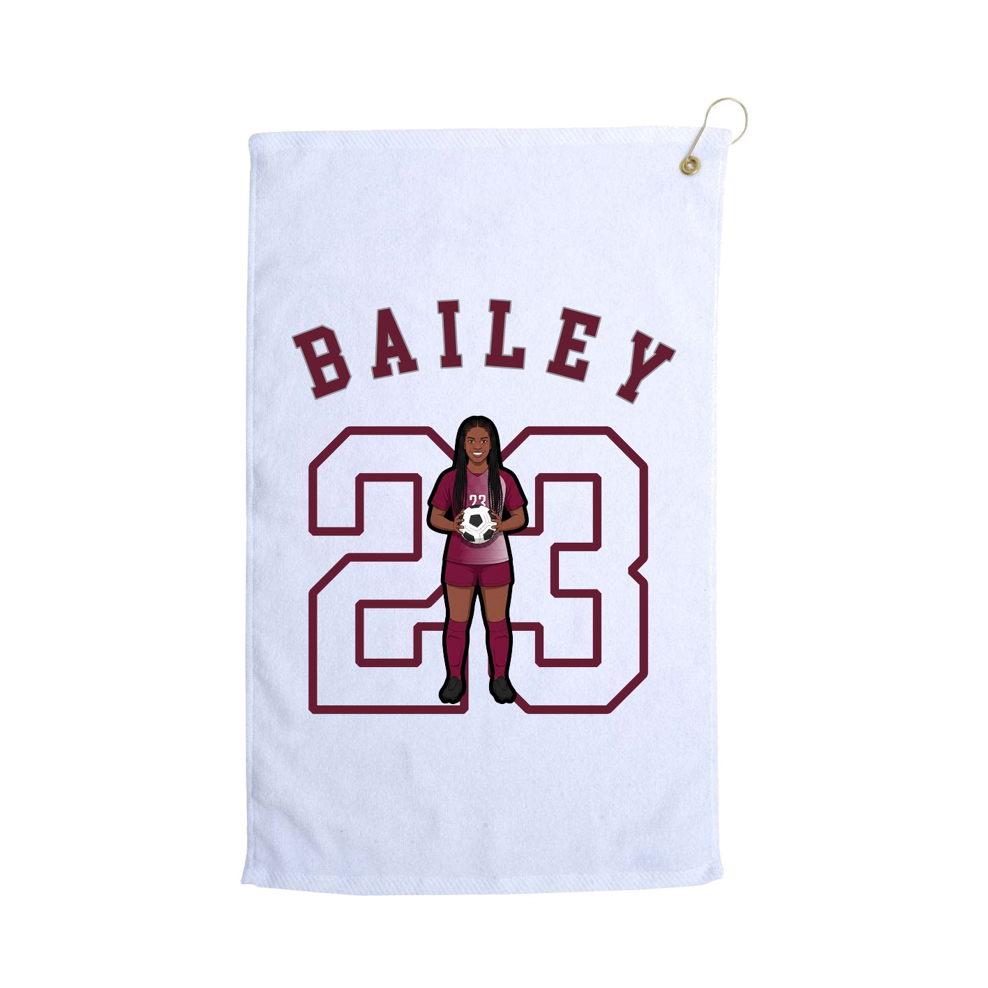Golf Towel — Shirsey Arch in White