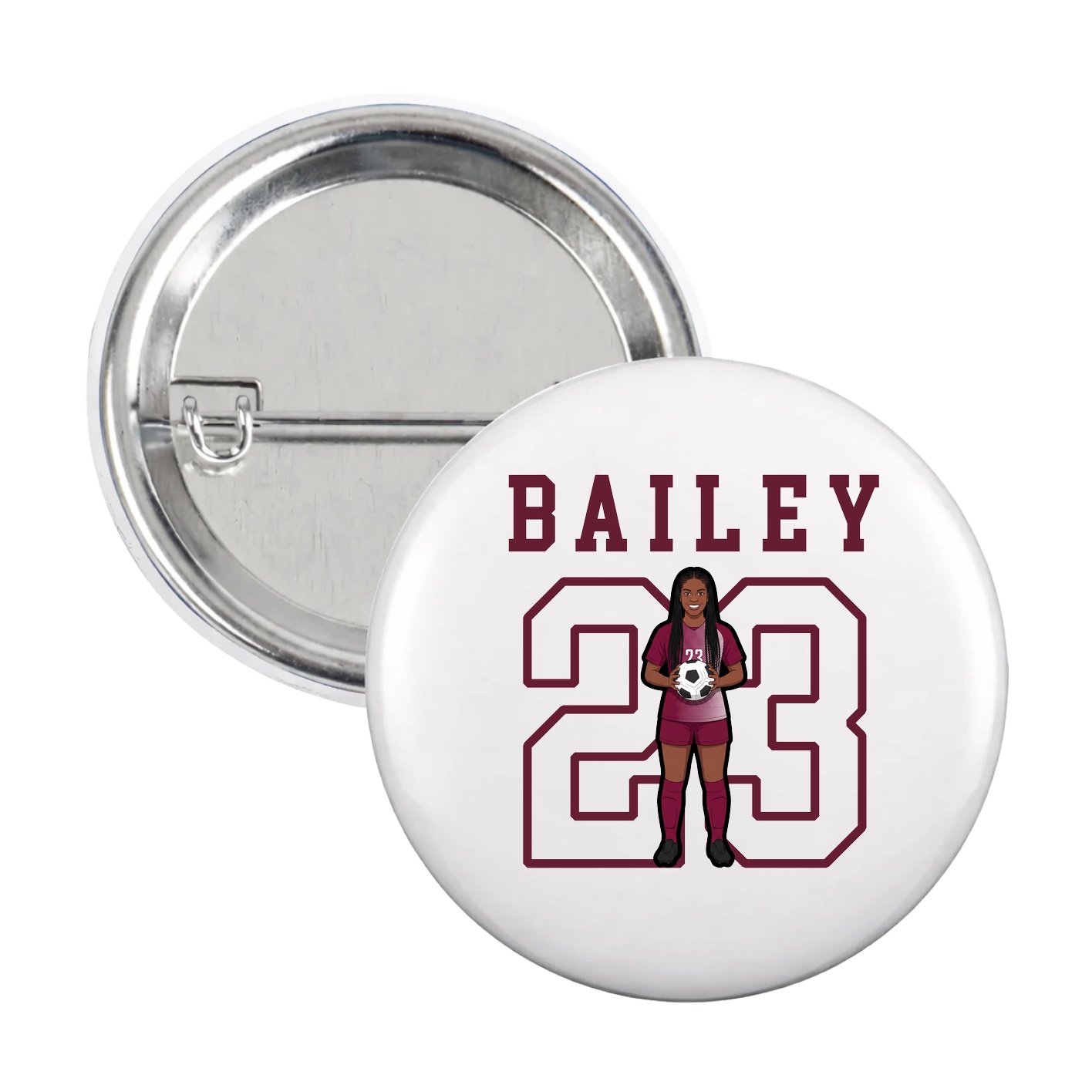 Game Day Button — Shirsey in White
