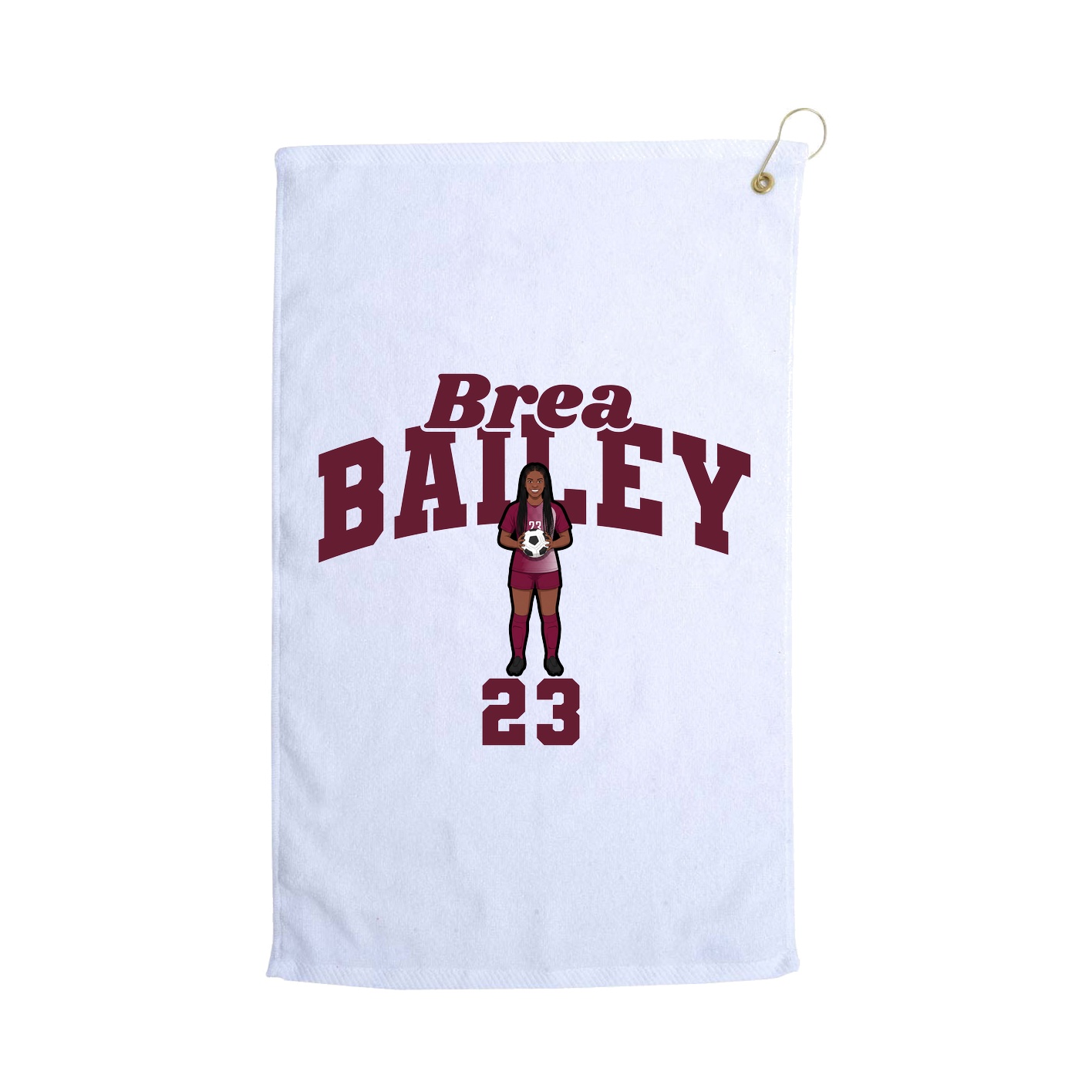 Golf Towel — Signature Arch in White