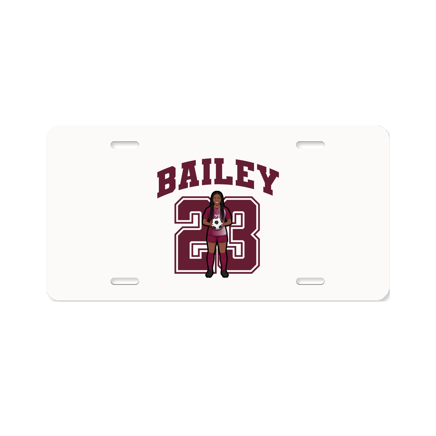 License Plate — Number in Classic