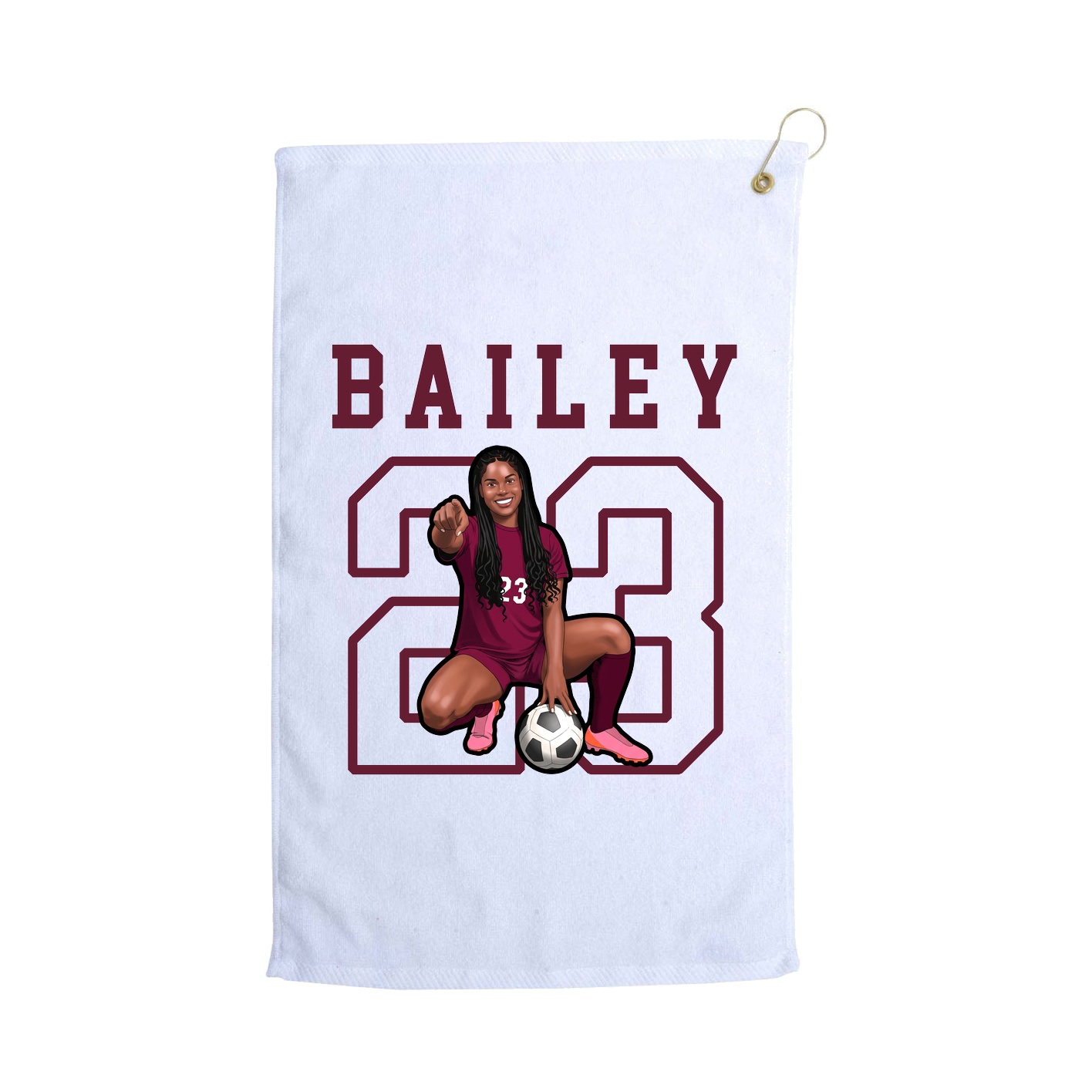 Golf Towel — Shirsey in White