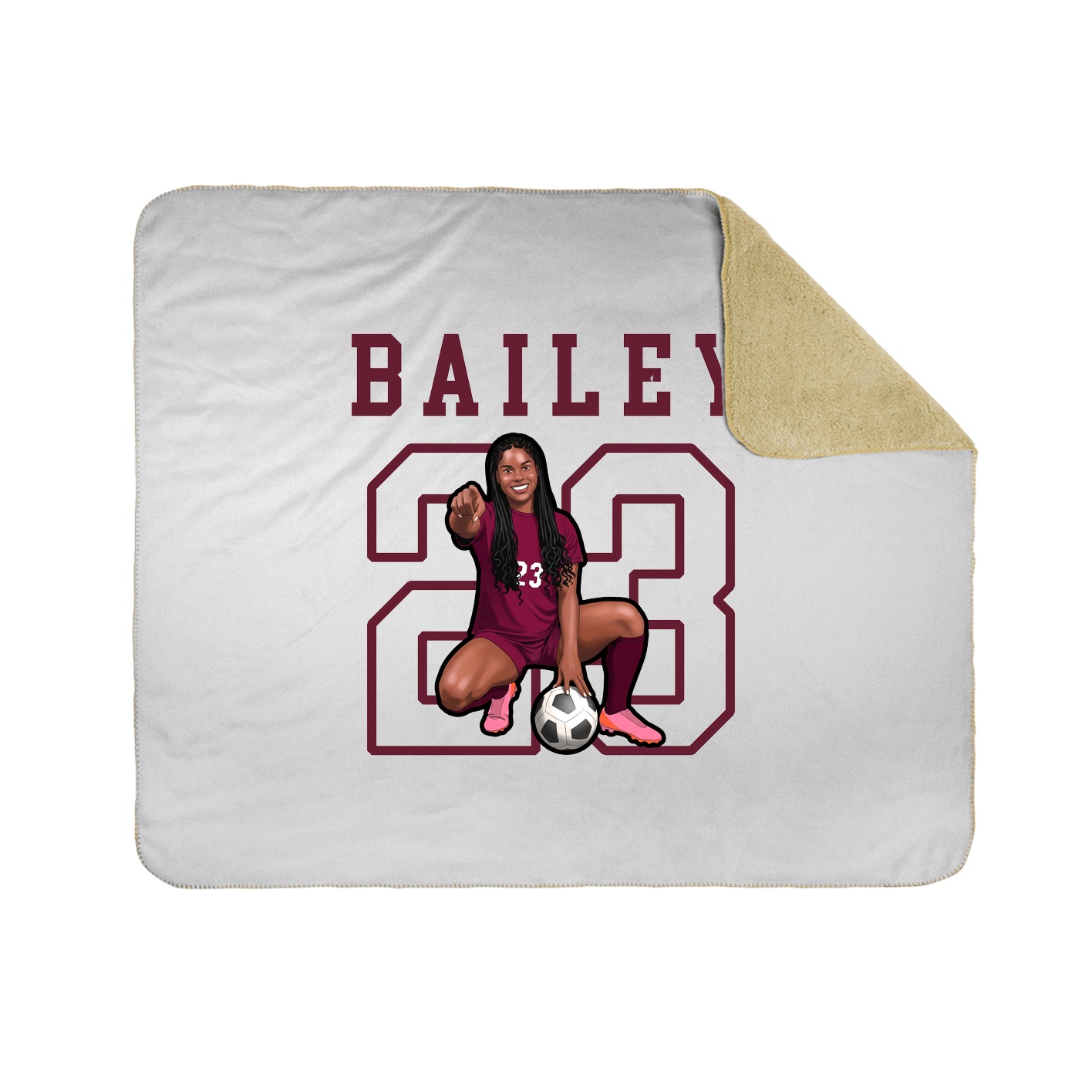 Throw Blanket — Shirsey in White