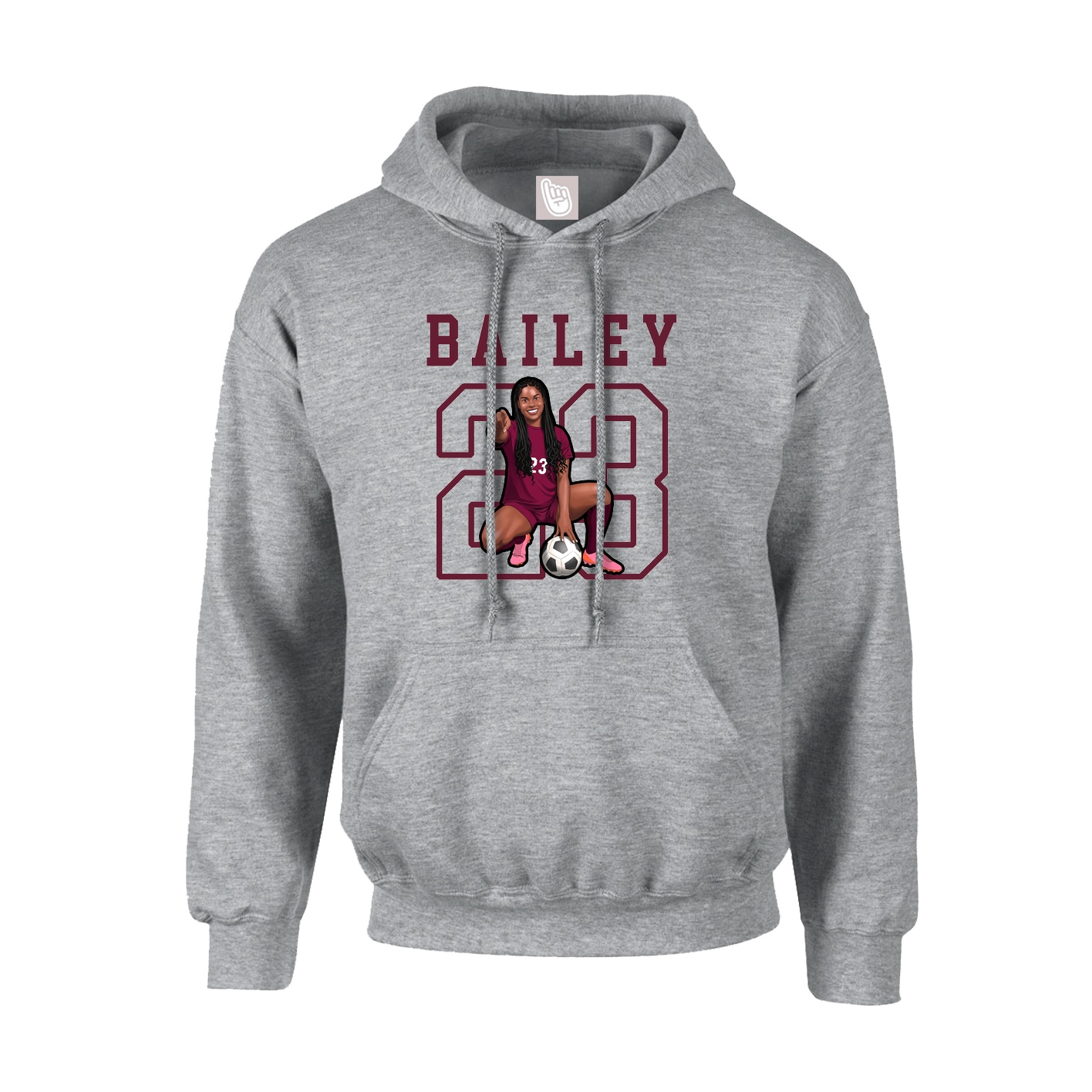 Hoodie — Shirsey in Grey