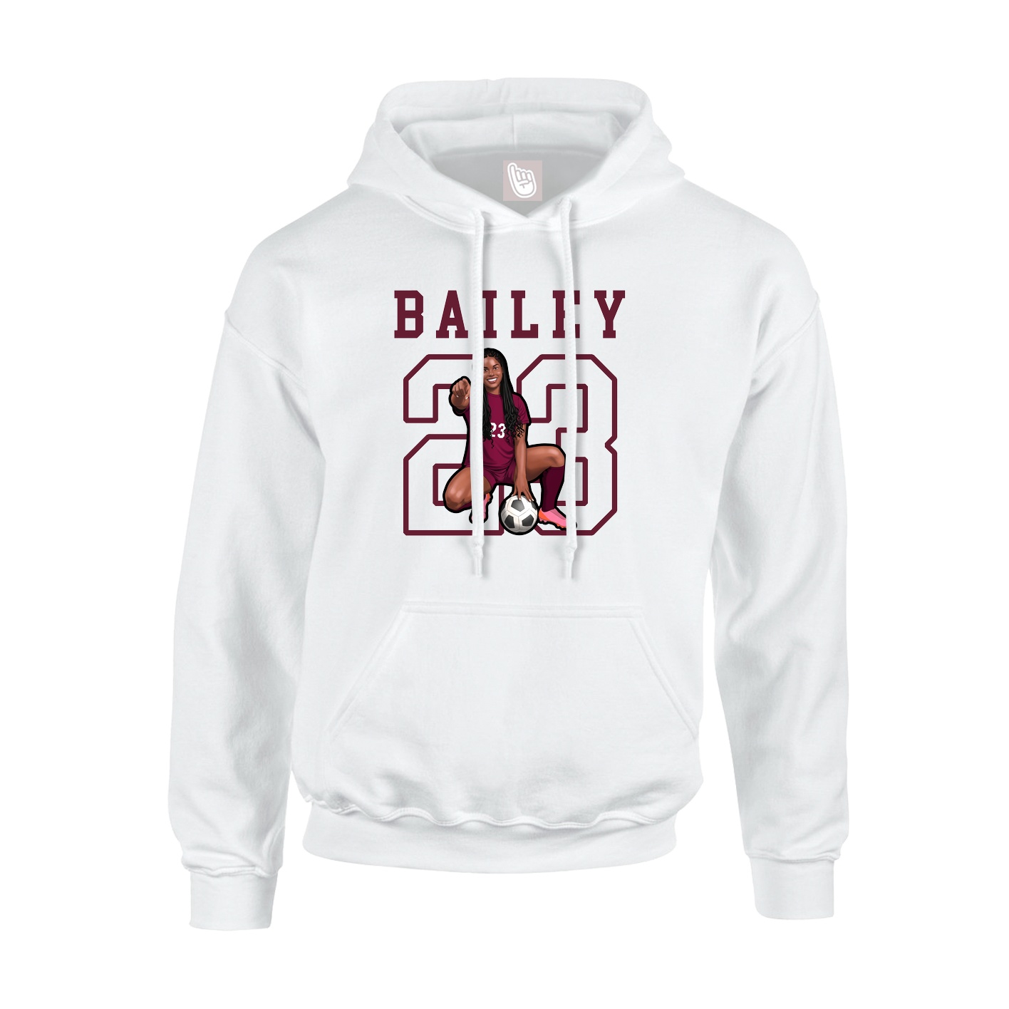 Youth Hoodie — Shirsey in White