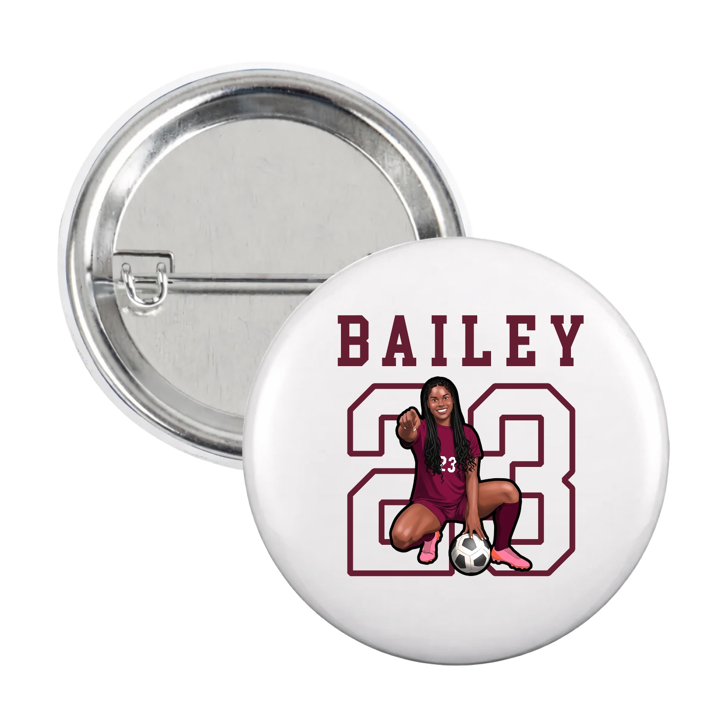 Game Day Button — Shirsey in White