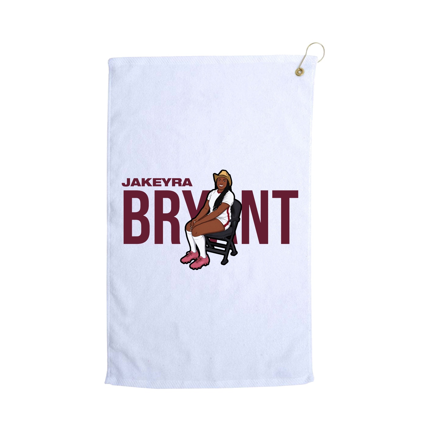 Golf Towel — Player Name in White