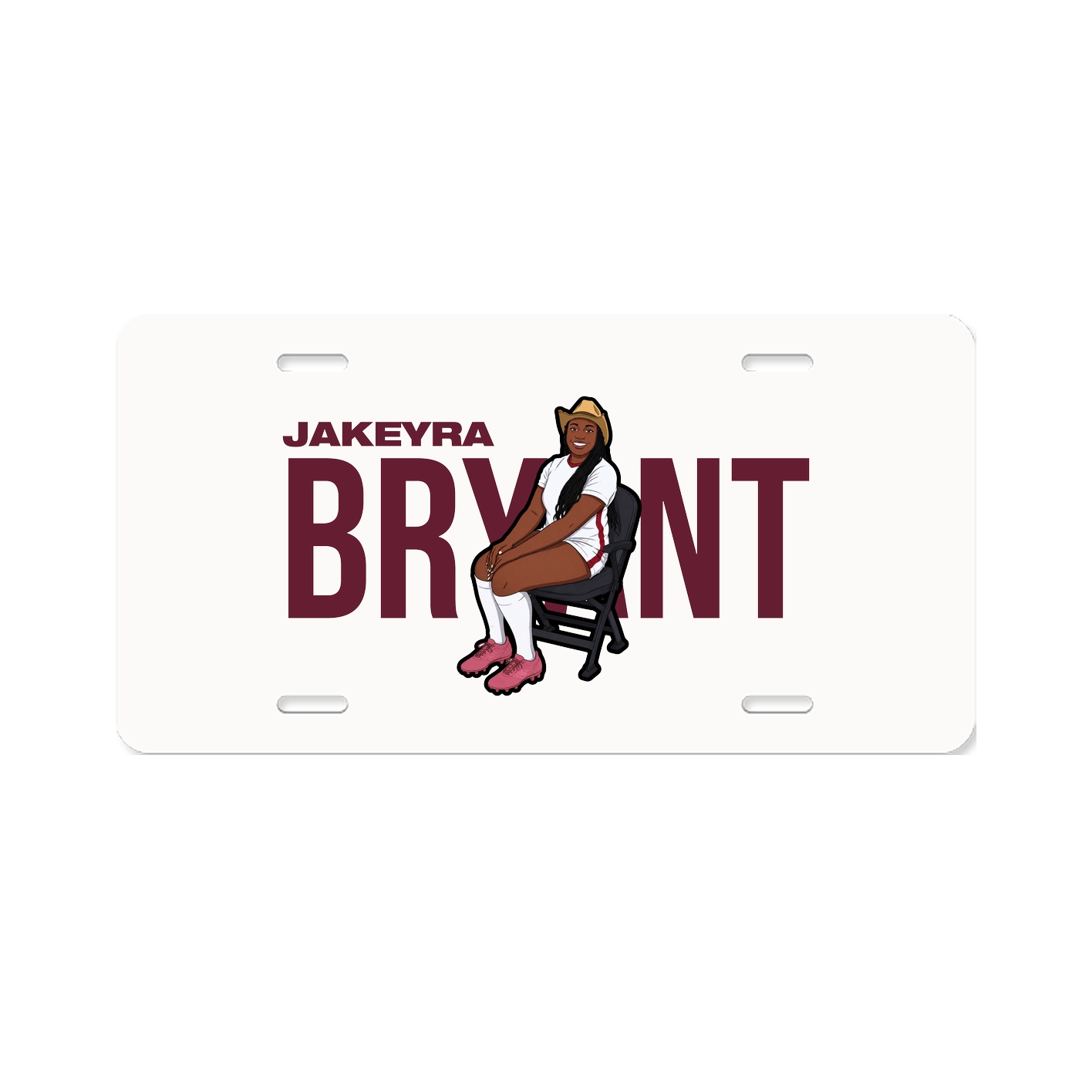 License Plate — Player Name in Classic
