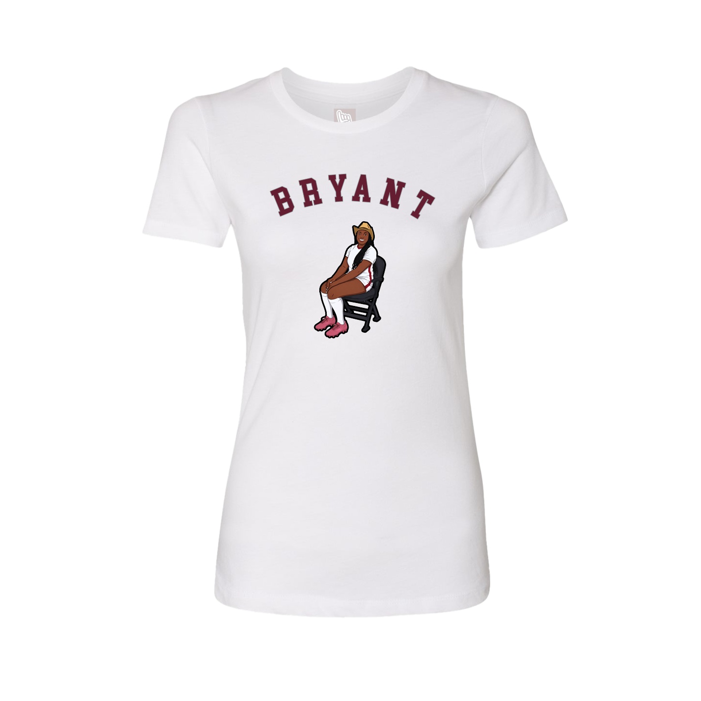 Fitted Women's Tee — Shirsey Arch in White