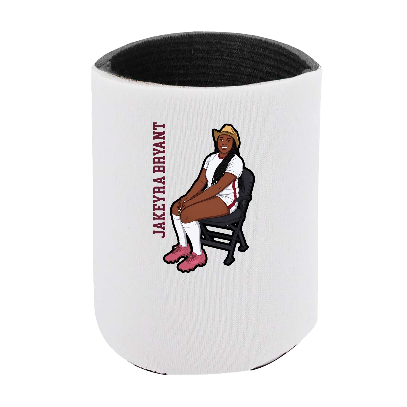 Can Holder — Name Vertical in White