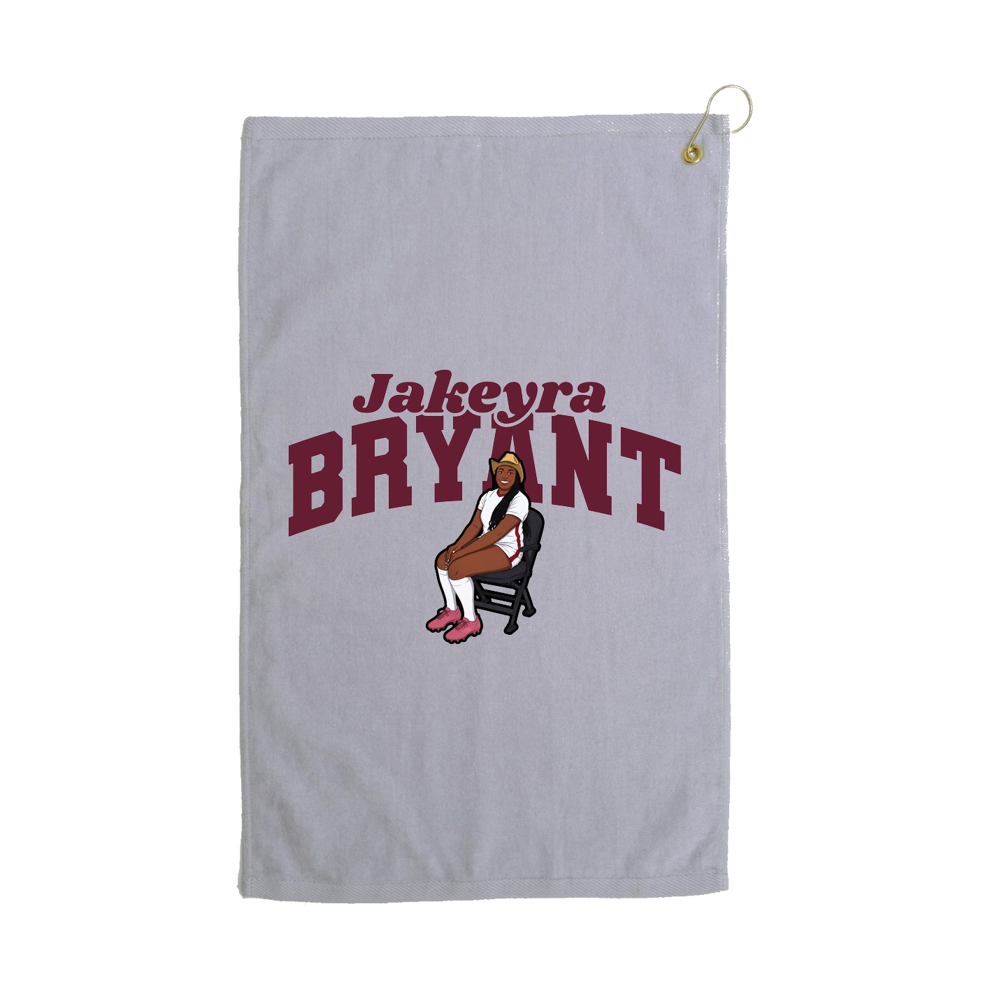 Golf Towel — Signature Arch in Grey