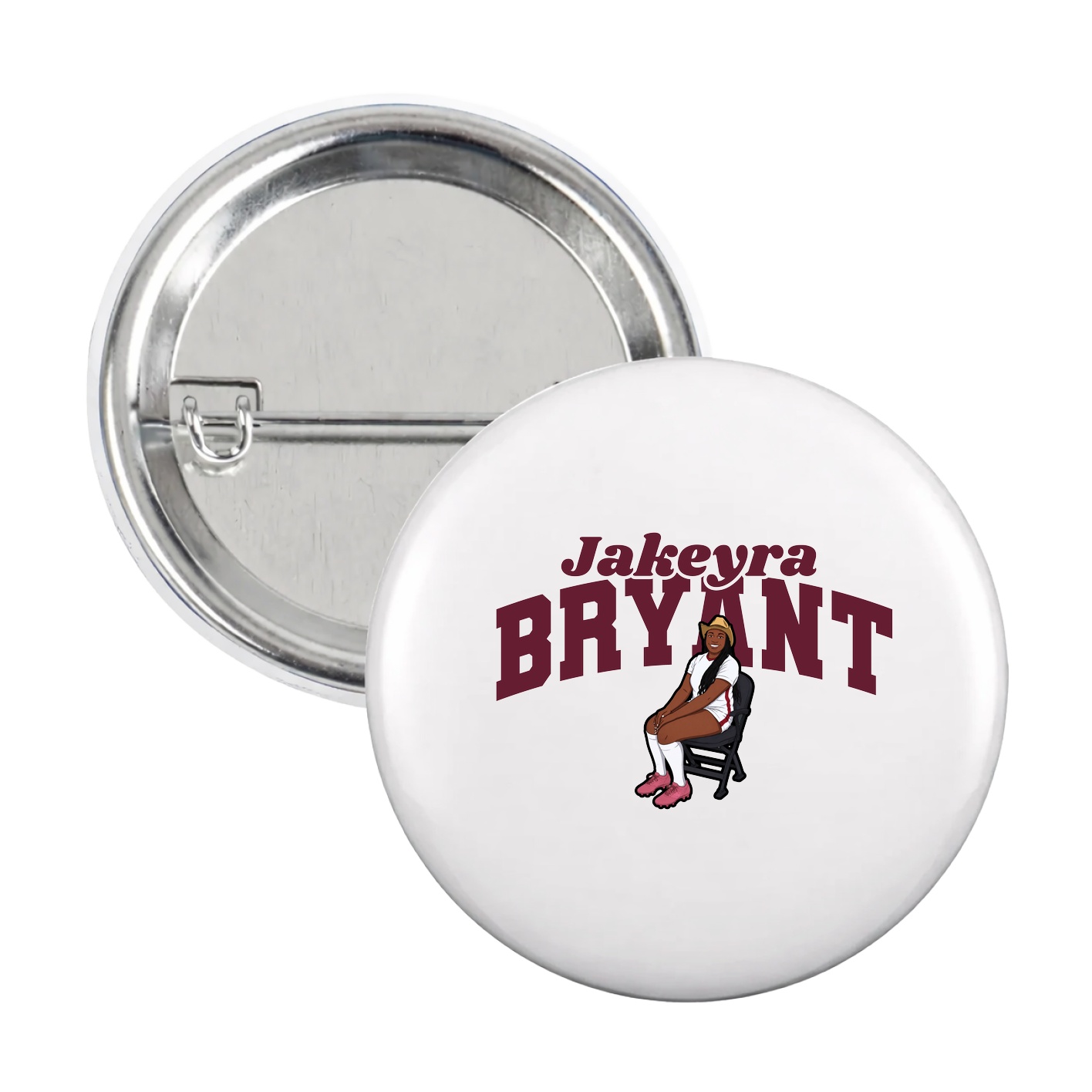 Game Day Button — Signature Arch in White