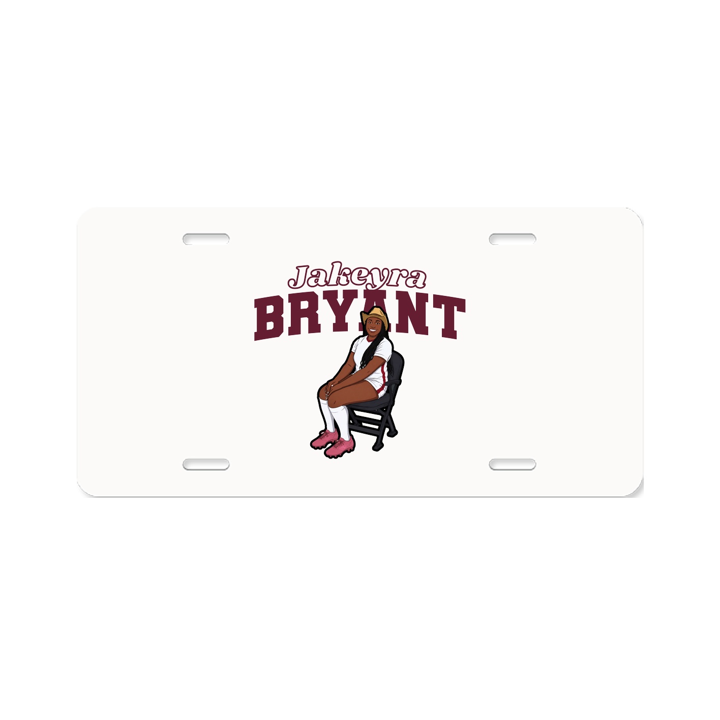 License Plate — Name Arch in Classic