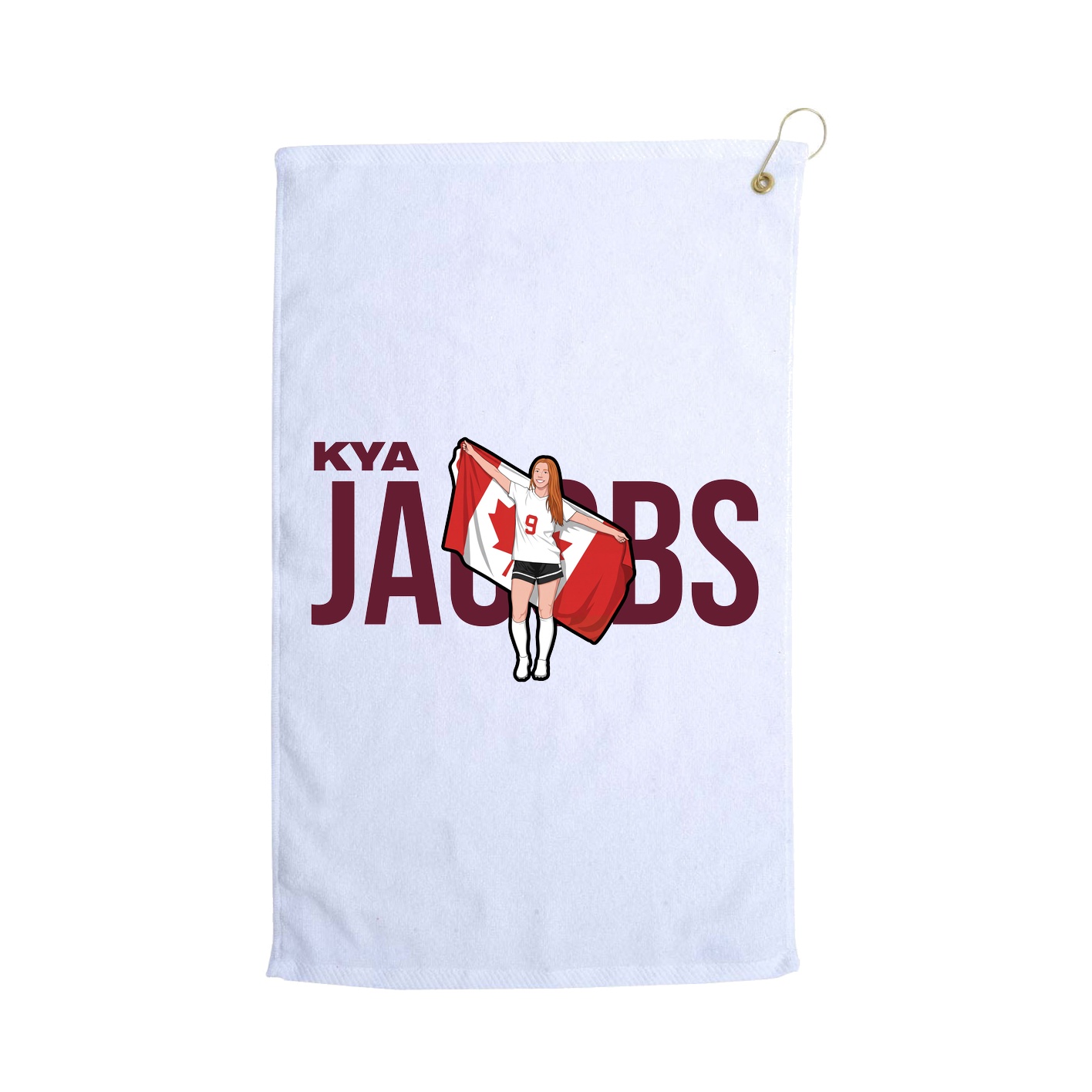 Golf Towel — Player Name in White