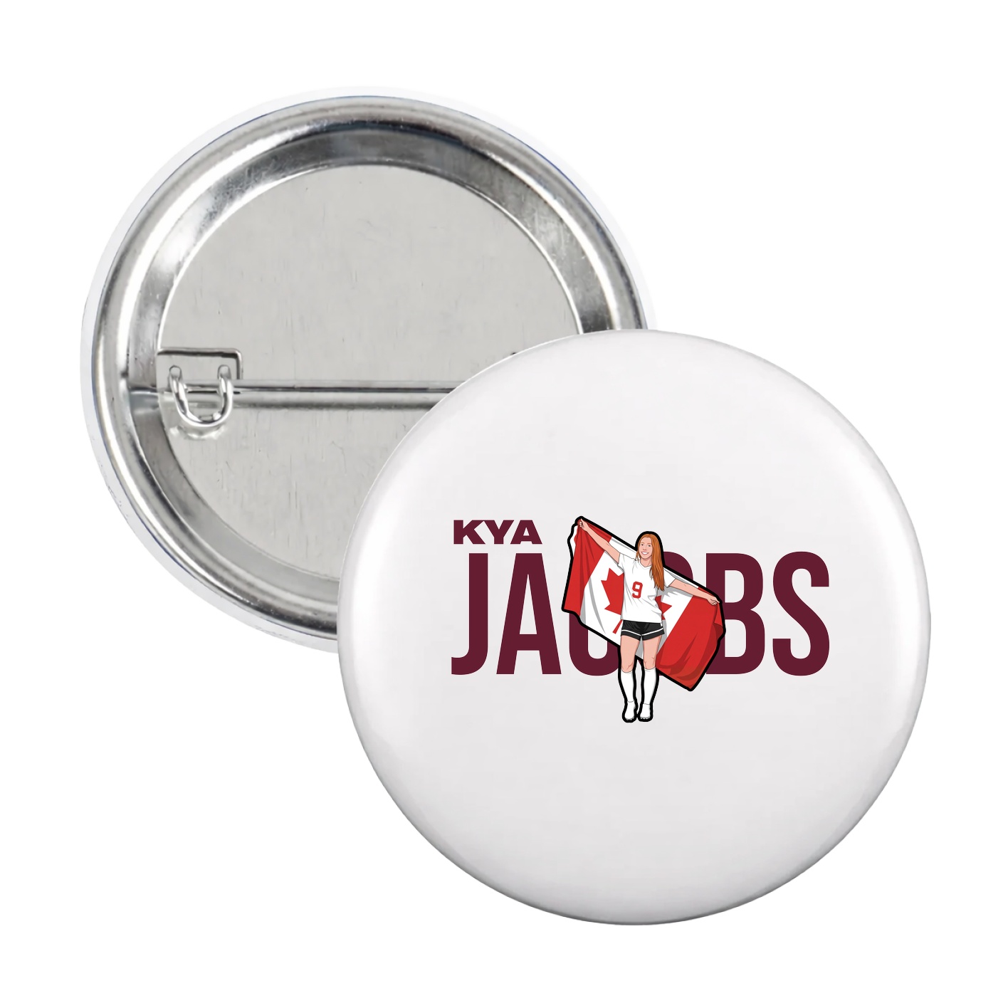 Game Day Button — Player Name in White