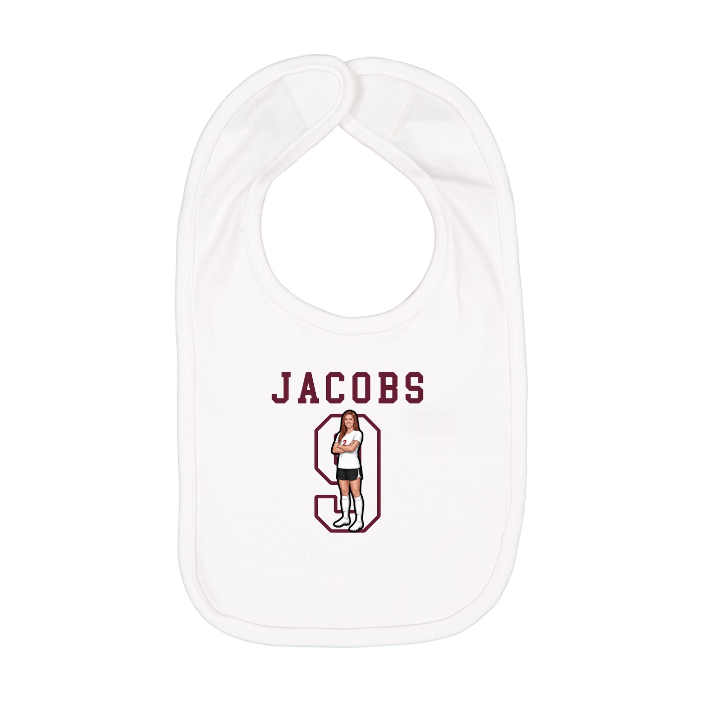 Infant Bib — Shirsey in White