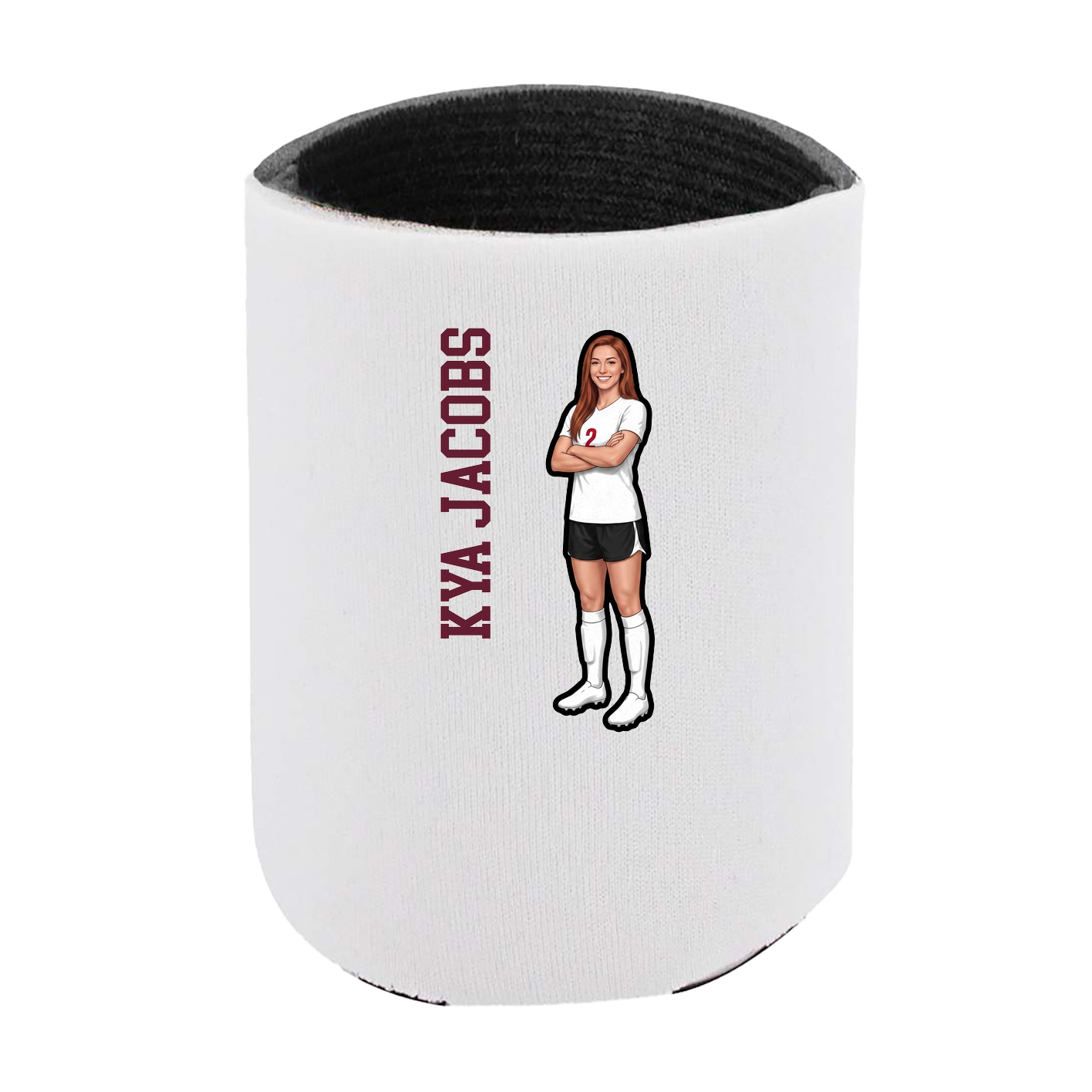 Can Holder — Name Vertical in White
