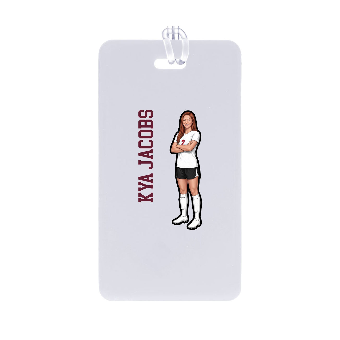 Bag Tag — Name Vertical in Classic