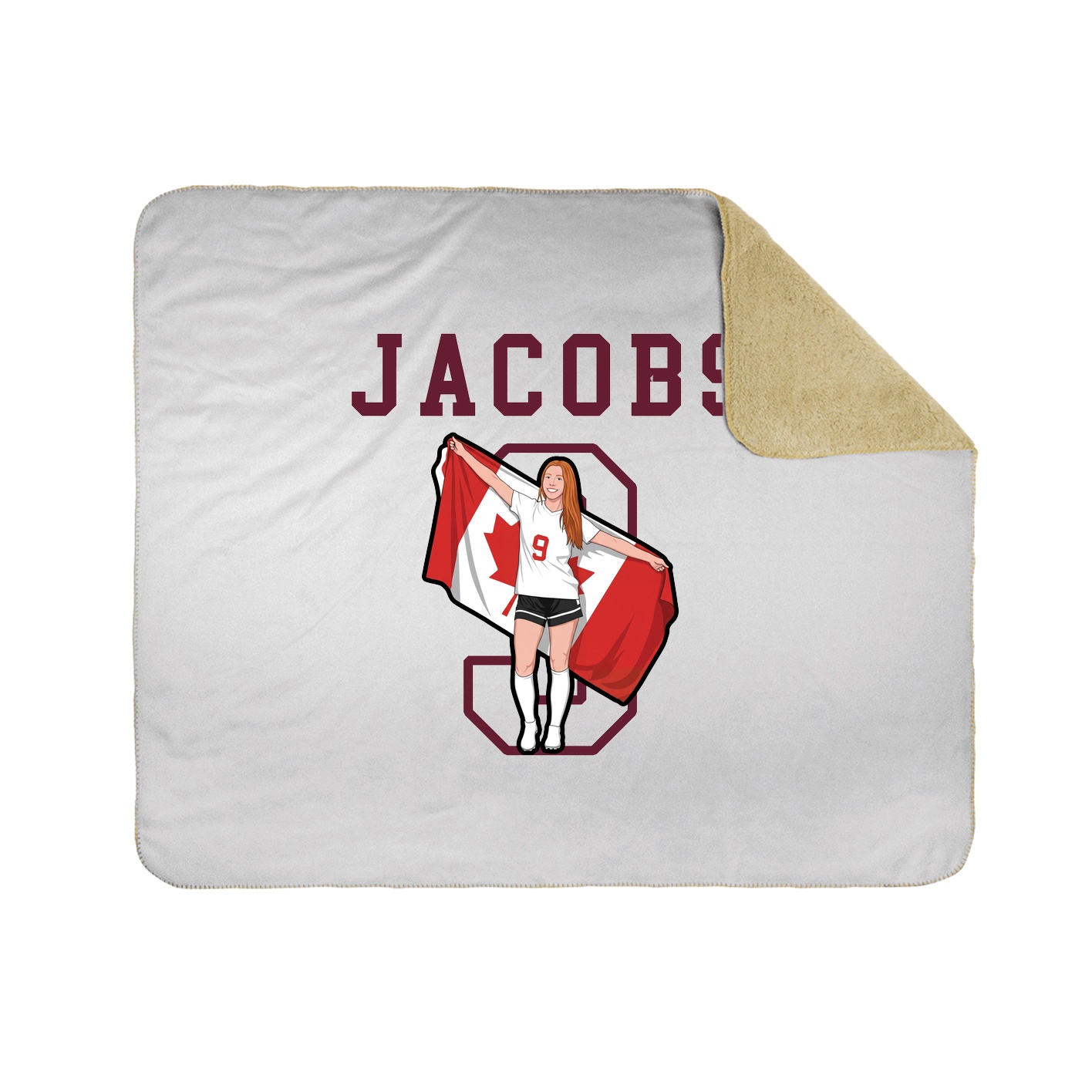 Throw Blanket — Shirsey in White