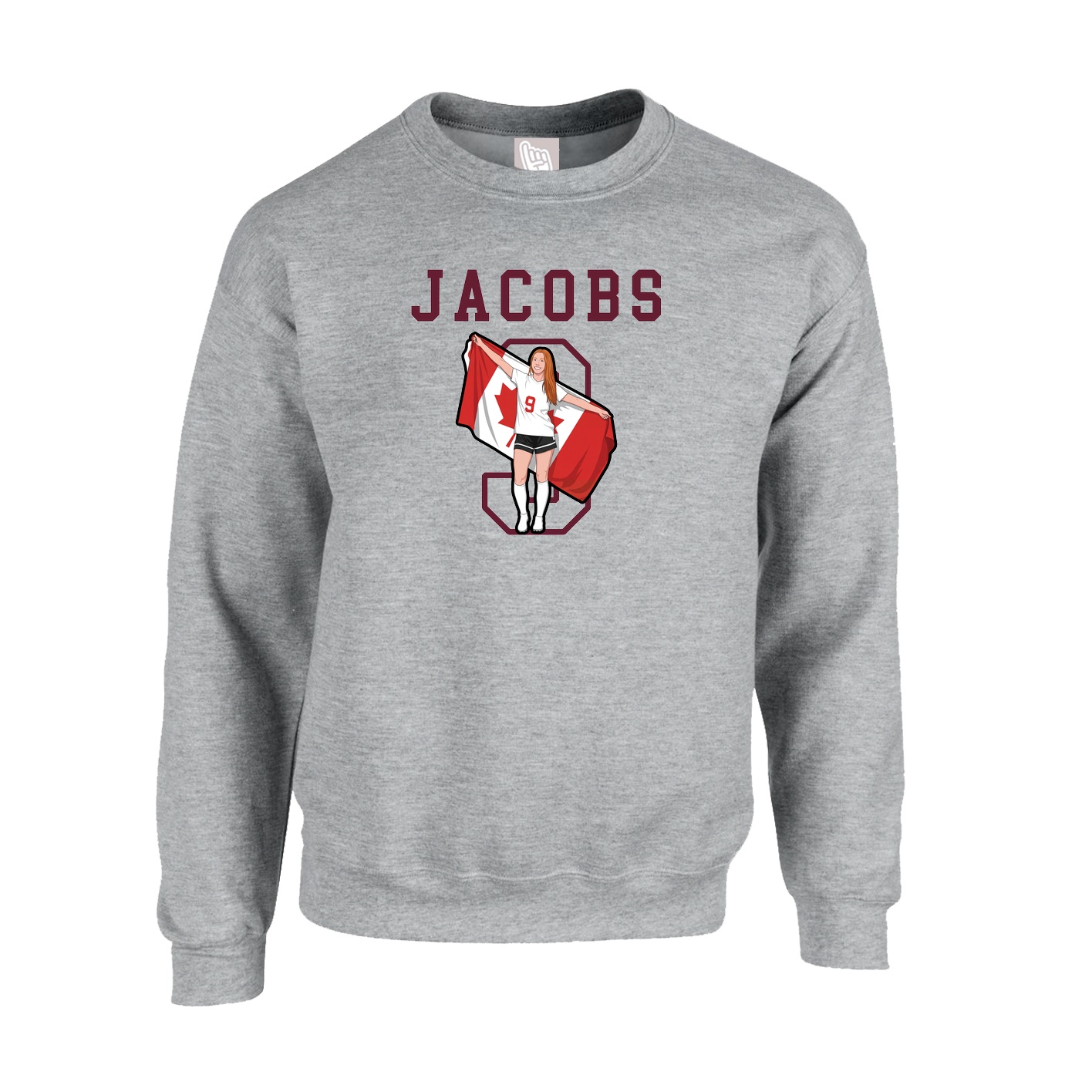 Fleece Crew — Shirsey in Grey
