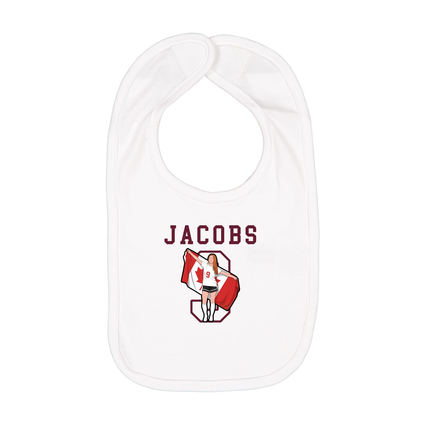Infant Bib — Shirsey in White