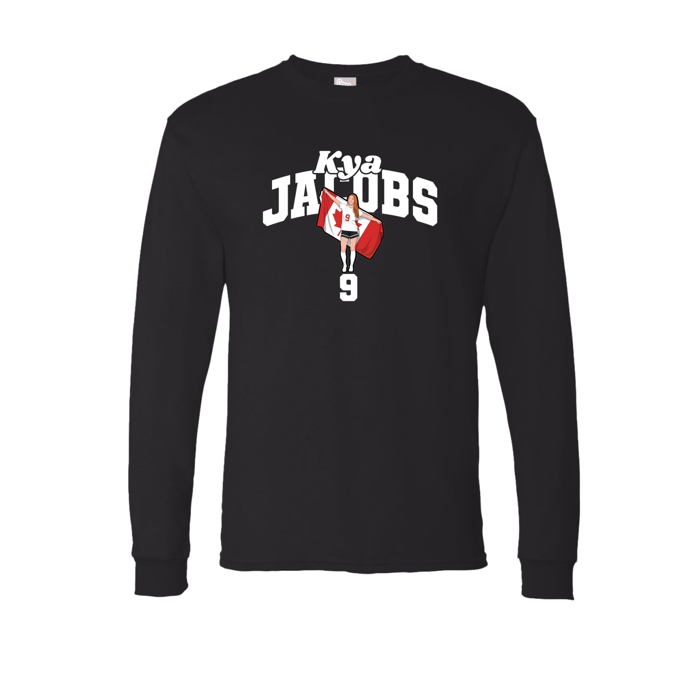Long Sleeve Tee — Signature Arch in Black