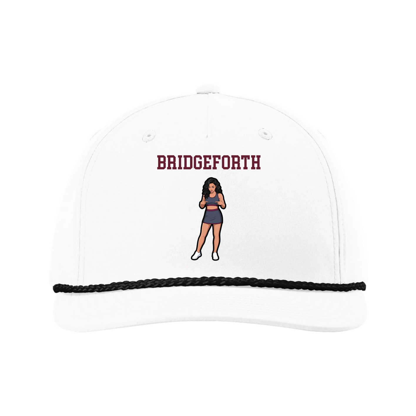 Five-Panel Classic Rope Cap — Shirsey in White