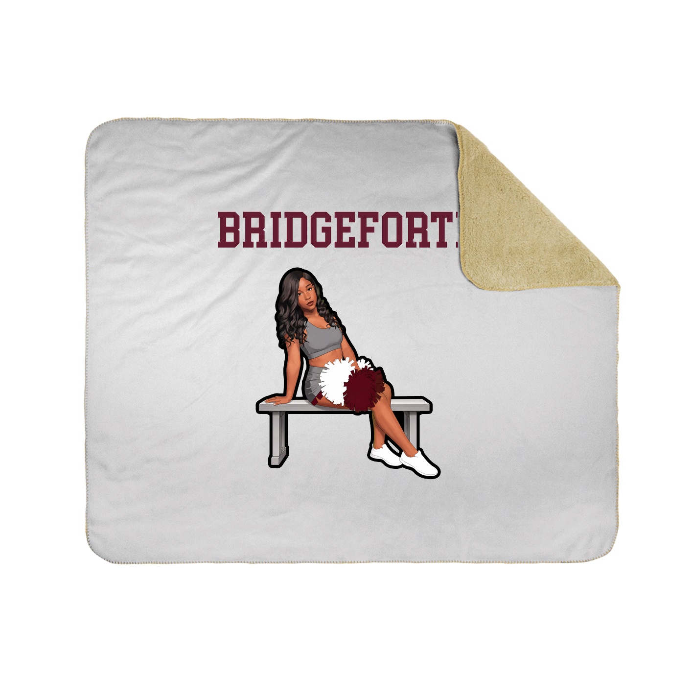 Throw Blanket — Shirsey in White