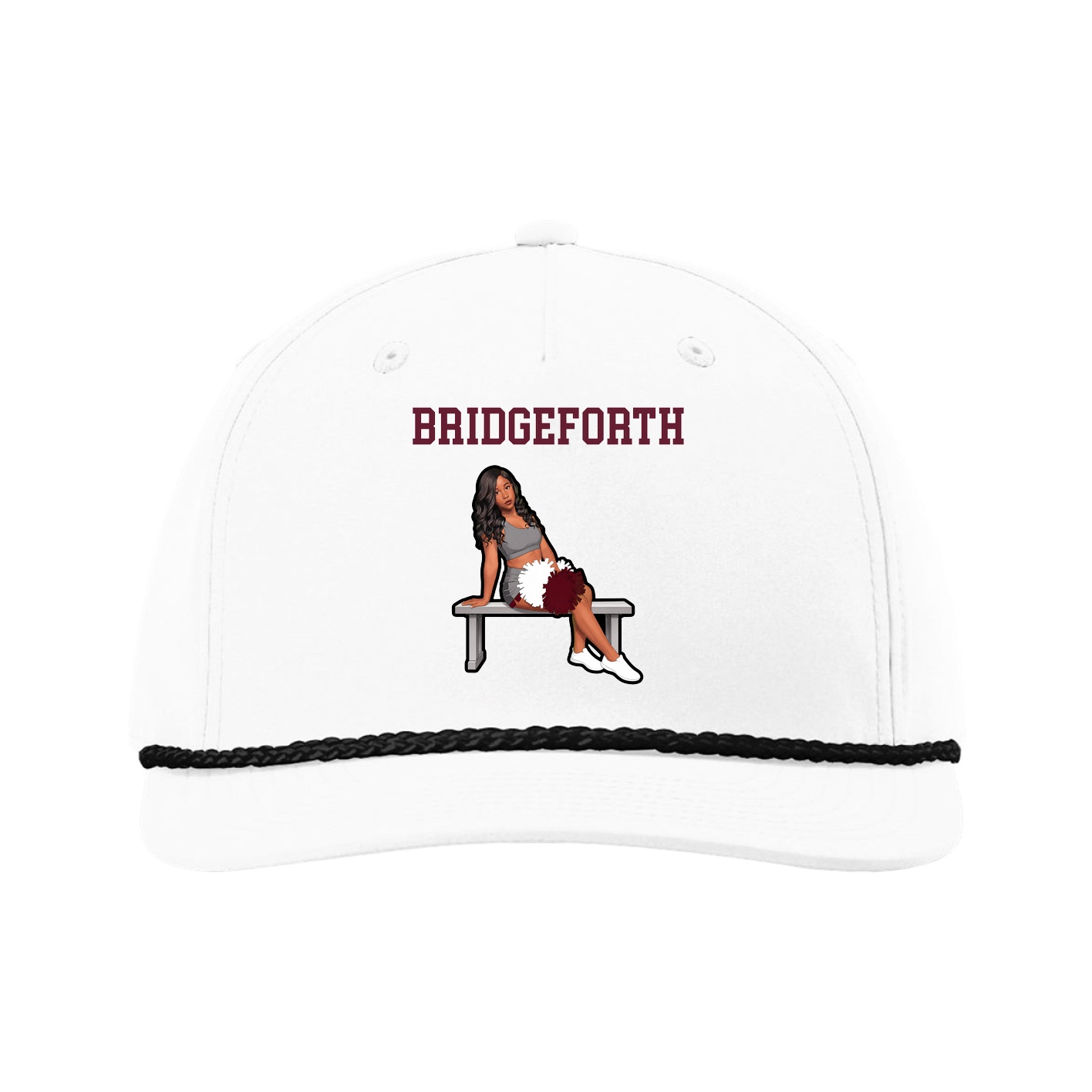 Five-Panel Classic Rope Cap — Shirsey in White