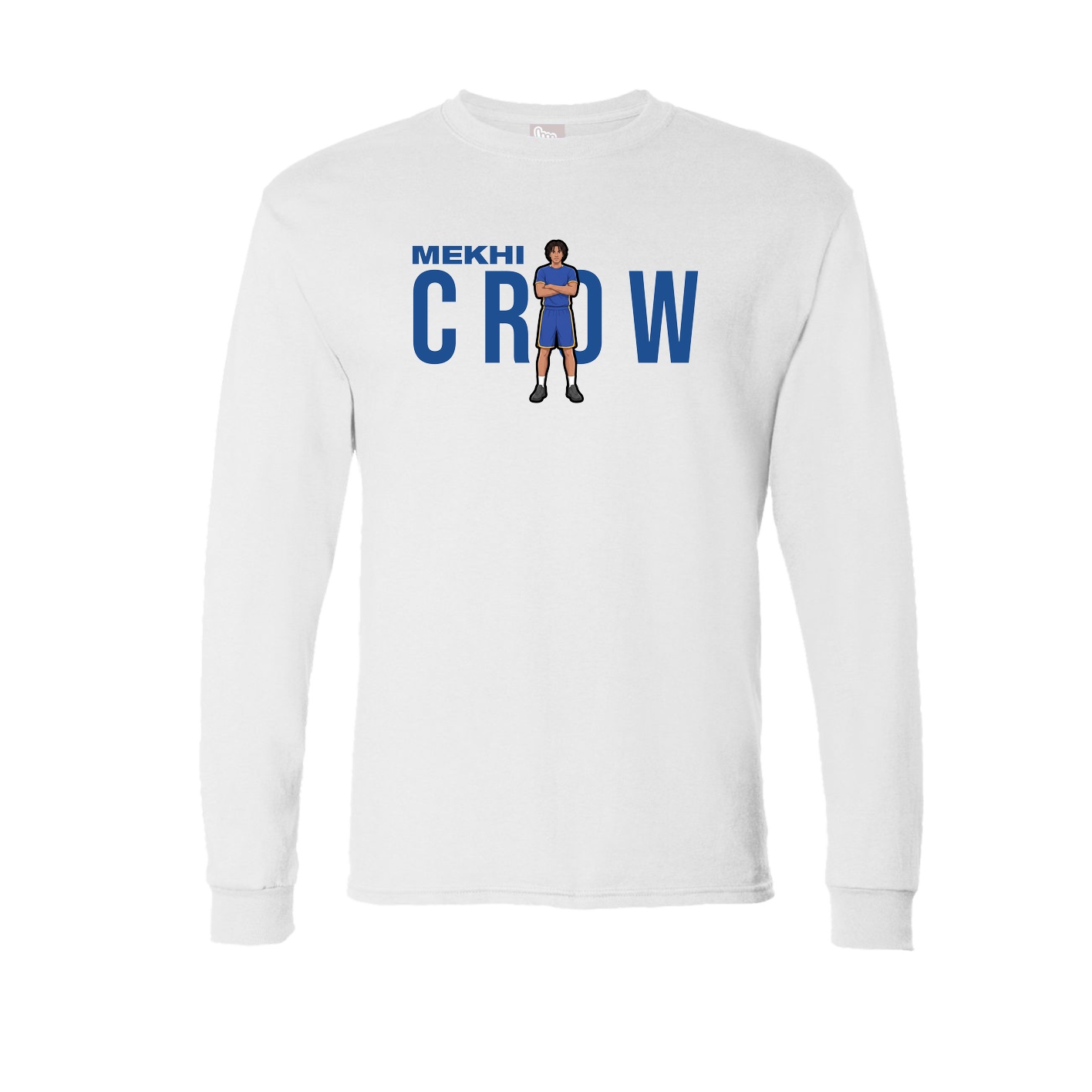 Long Sleeve Tee — Player Name in White