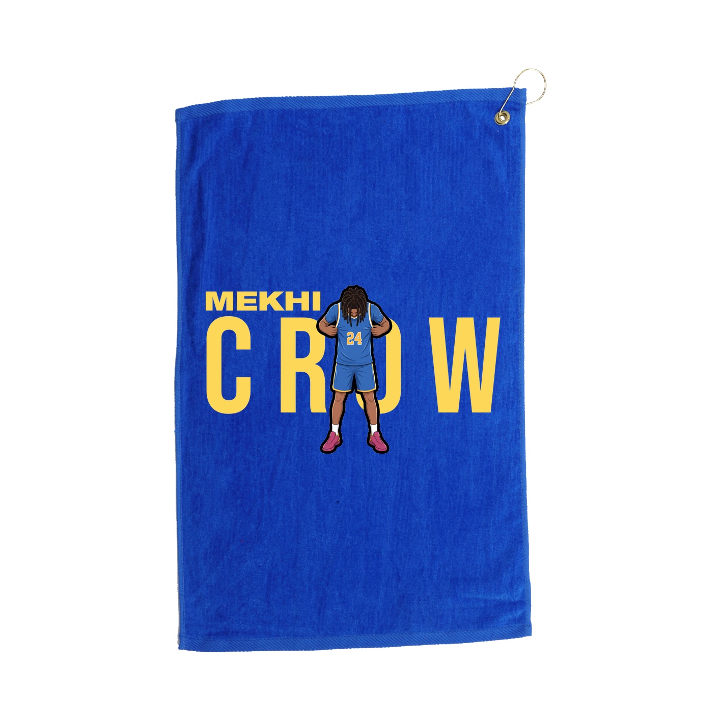 Golf Towel — Player Name in Royal