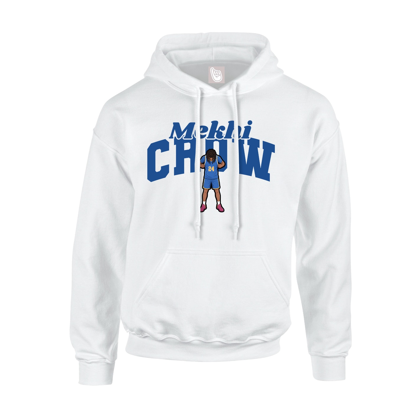 Hoodie — Signature Arch in White