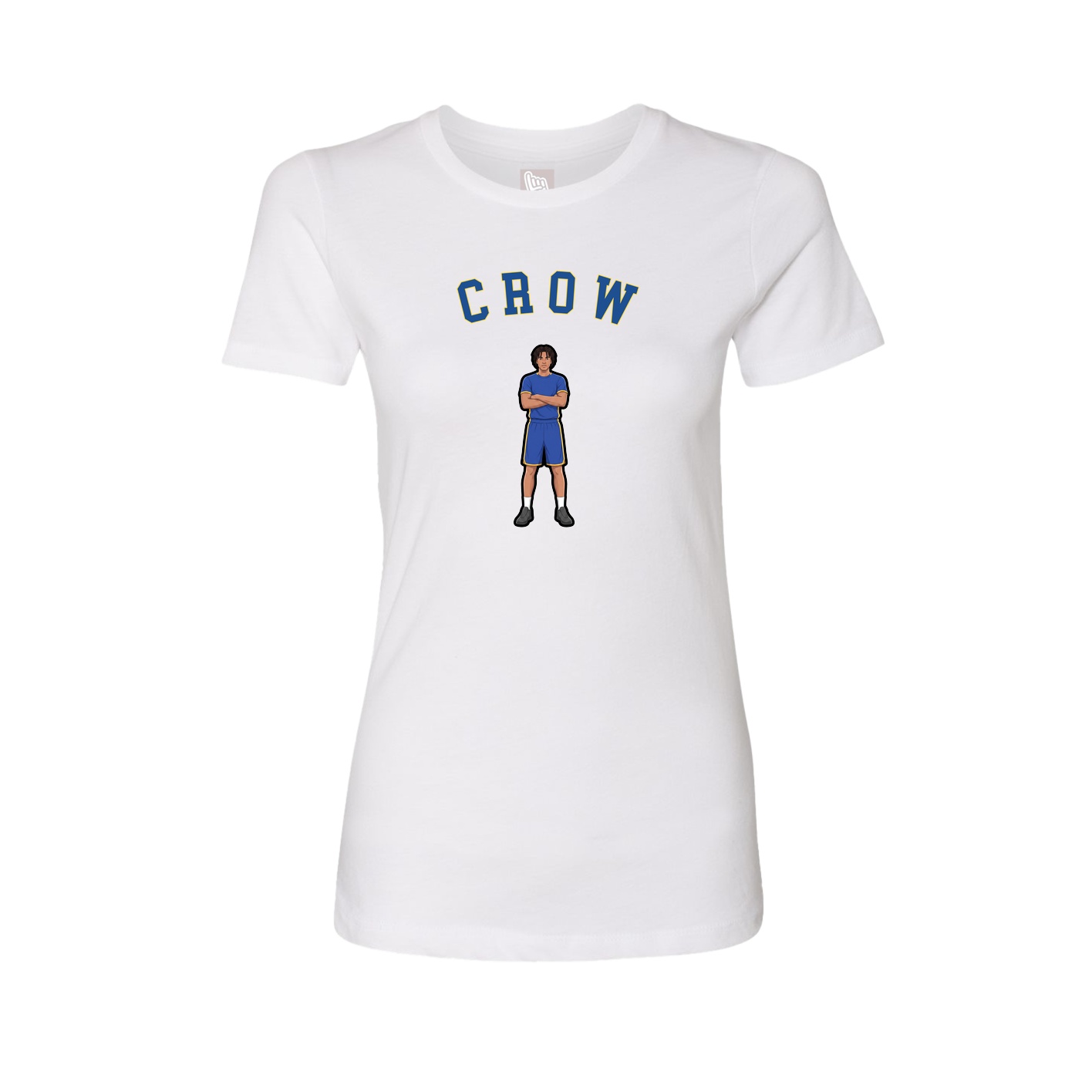 Fitted Women's Tee — Shirsey Arch in White